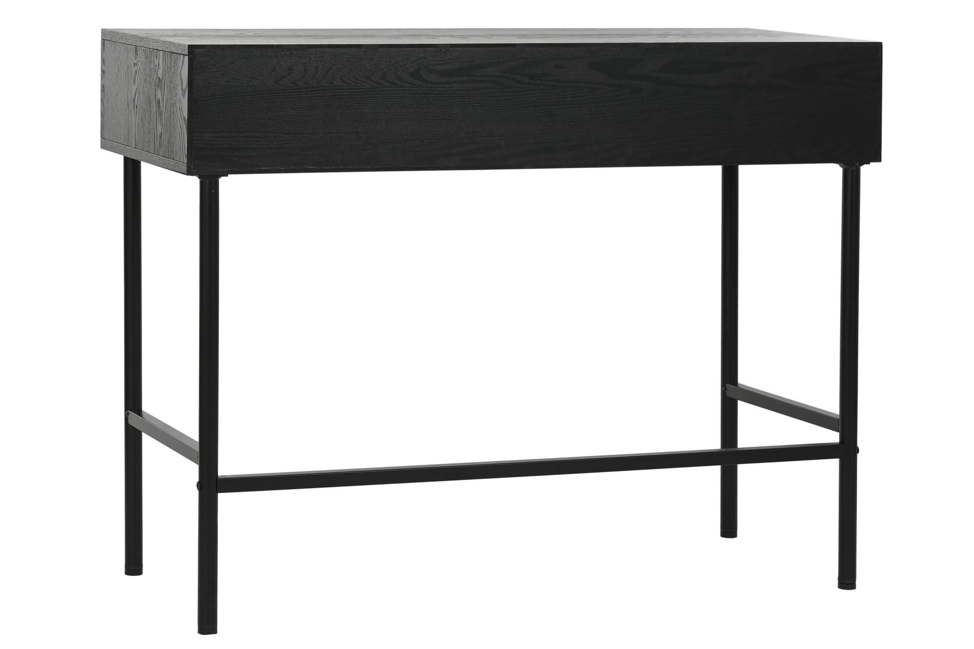 Product photograph of Neoclassic Black 2 Drawer Console Table from Choice Furniture Superstore.