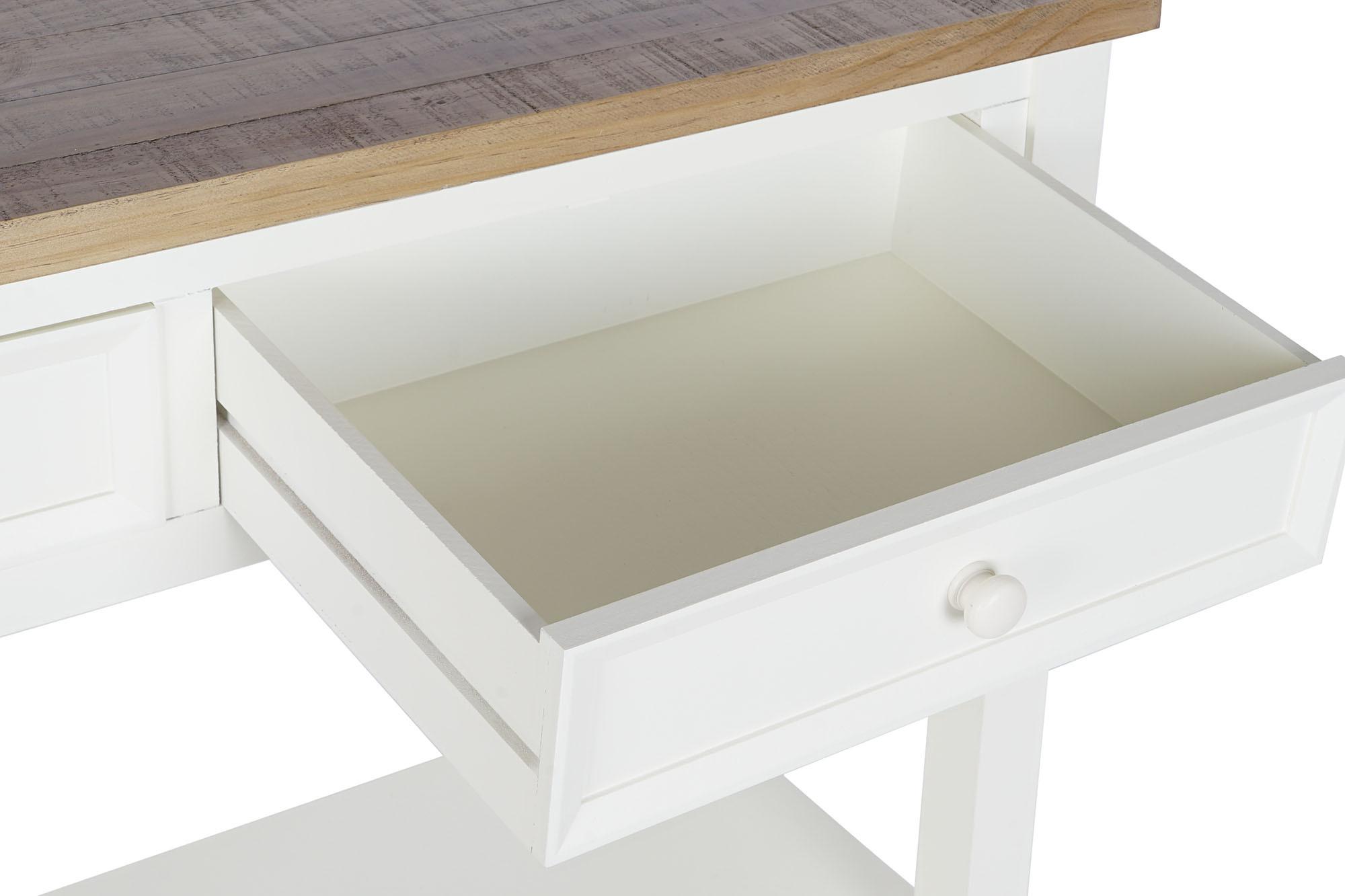 Product photograph of Traditional Beige 2 Drawer Console Table from Choice Furniture Superstore.