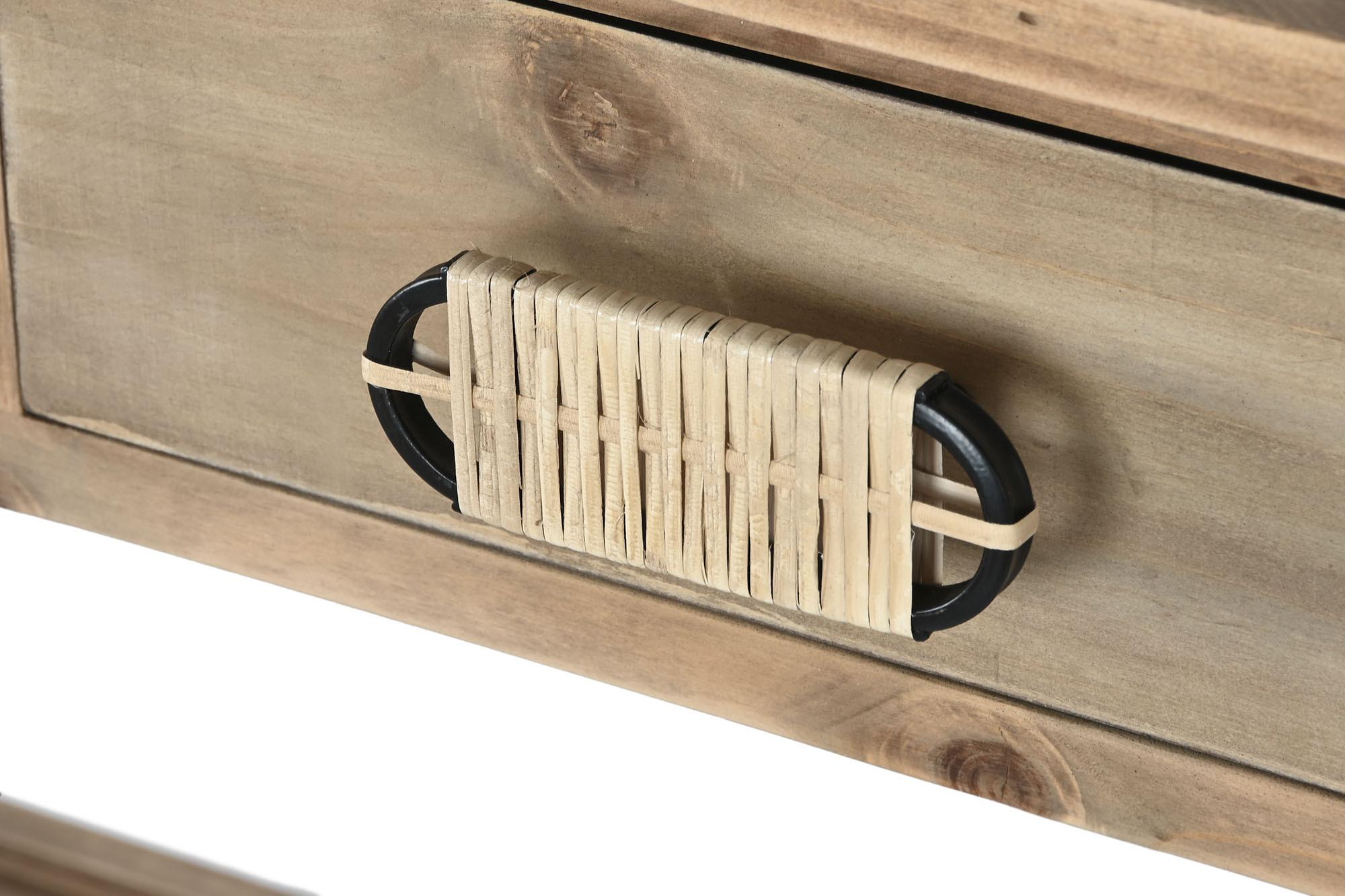 Product photograph of Alpine Natural 3 Drawer Console Table from Choice Furniture Superstore.