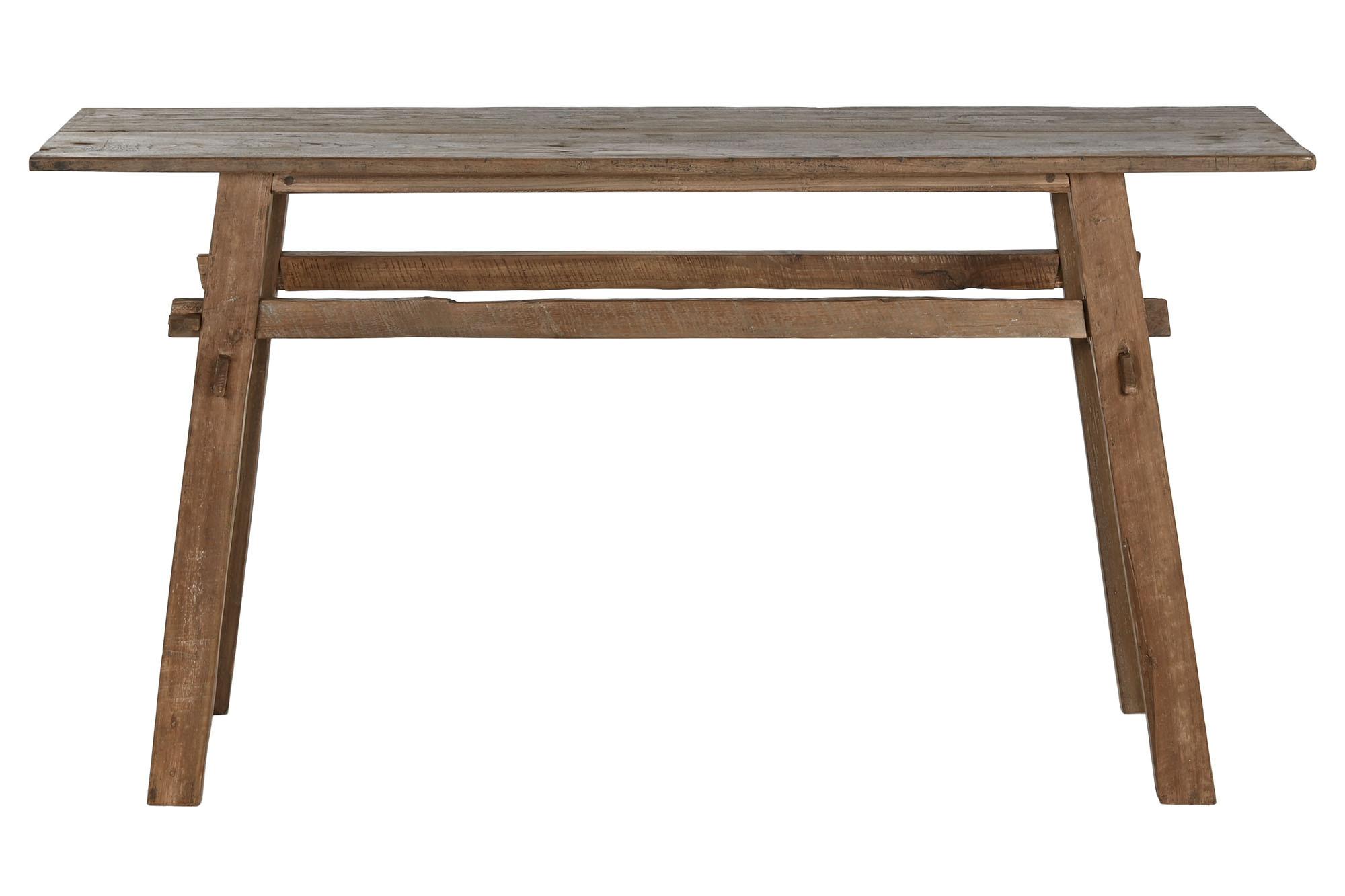 Product photograph of Teca Reciclada 140cm Console Table from Choice Furniture Superstore.