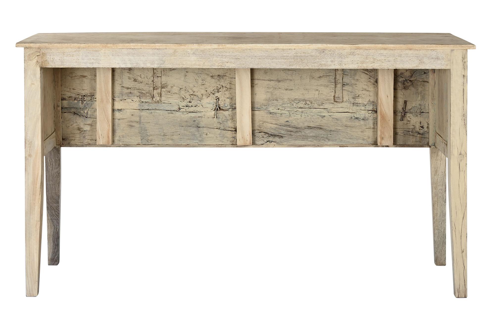 Product photograph of Teak Mango Wood 150cm Carved Console Table from Choice Furniture Superstore.