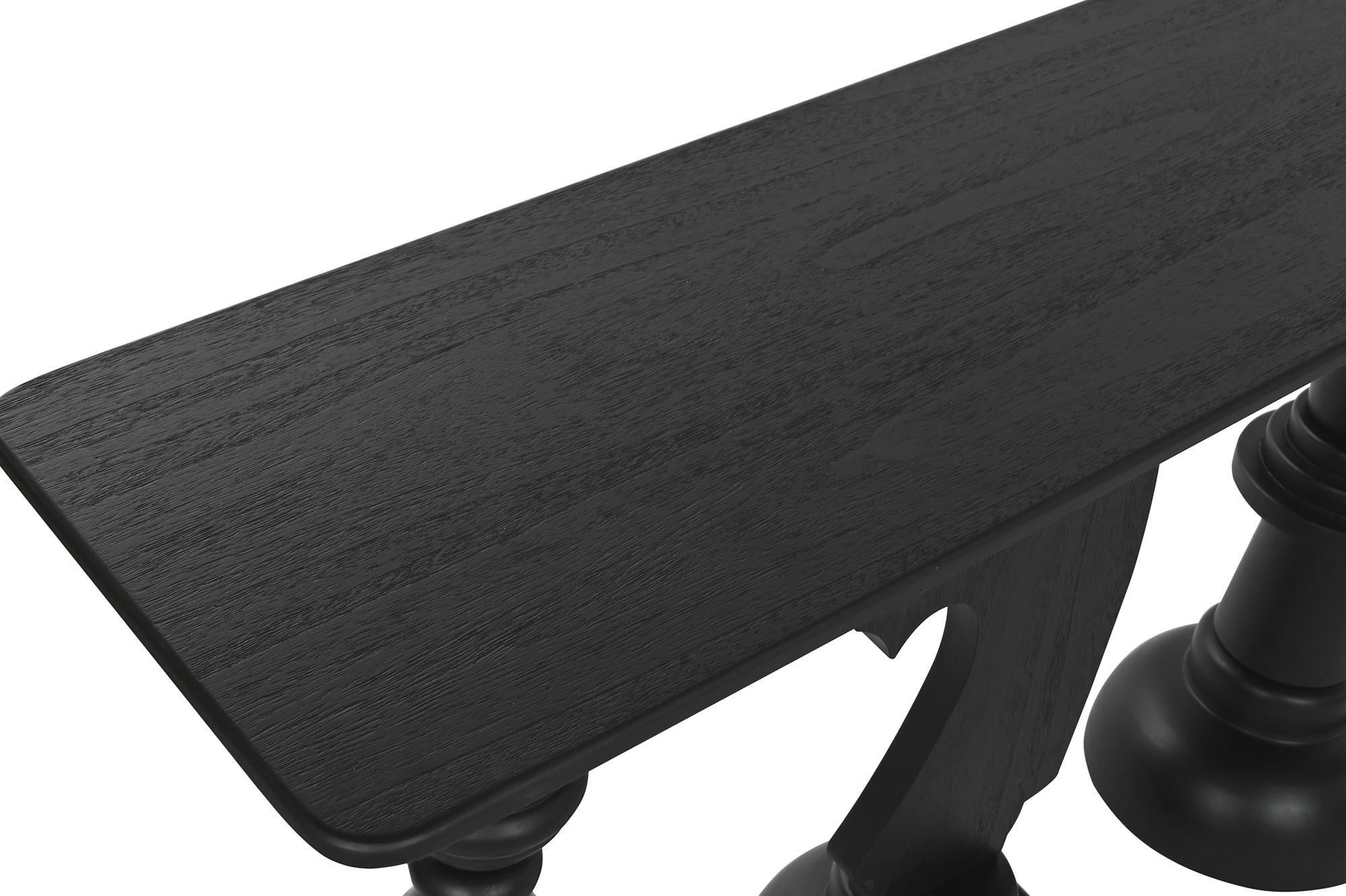 Product photograph of Modern Chess Black Wood Console Table from Choice Furniture Superstore.