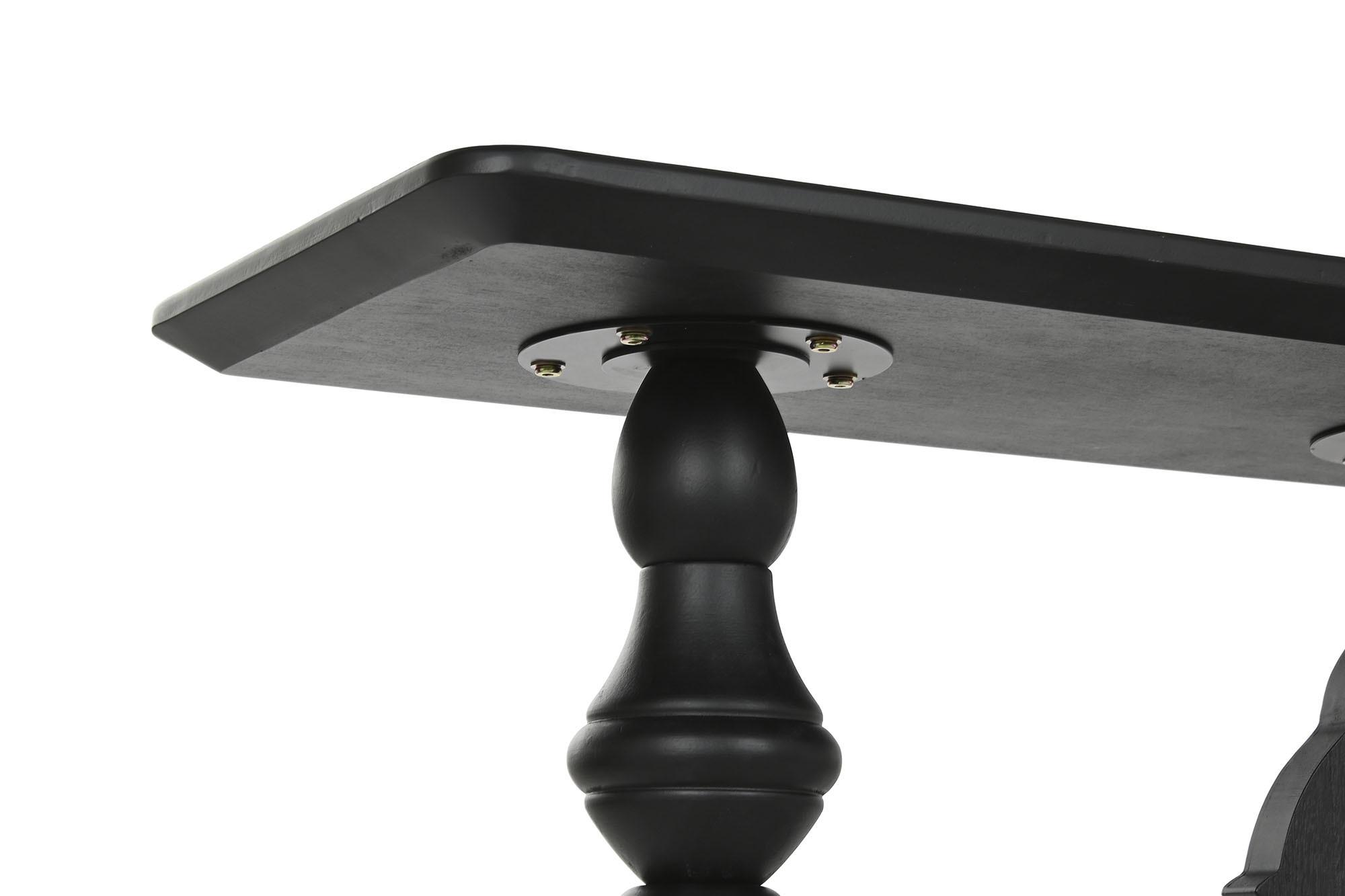 Product photograph of Modern Chess Black Wood Console Table from Choice Furniture Superstore.