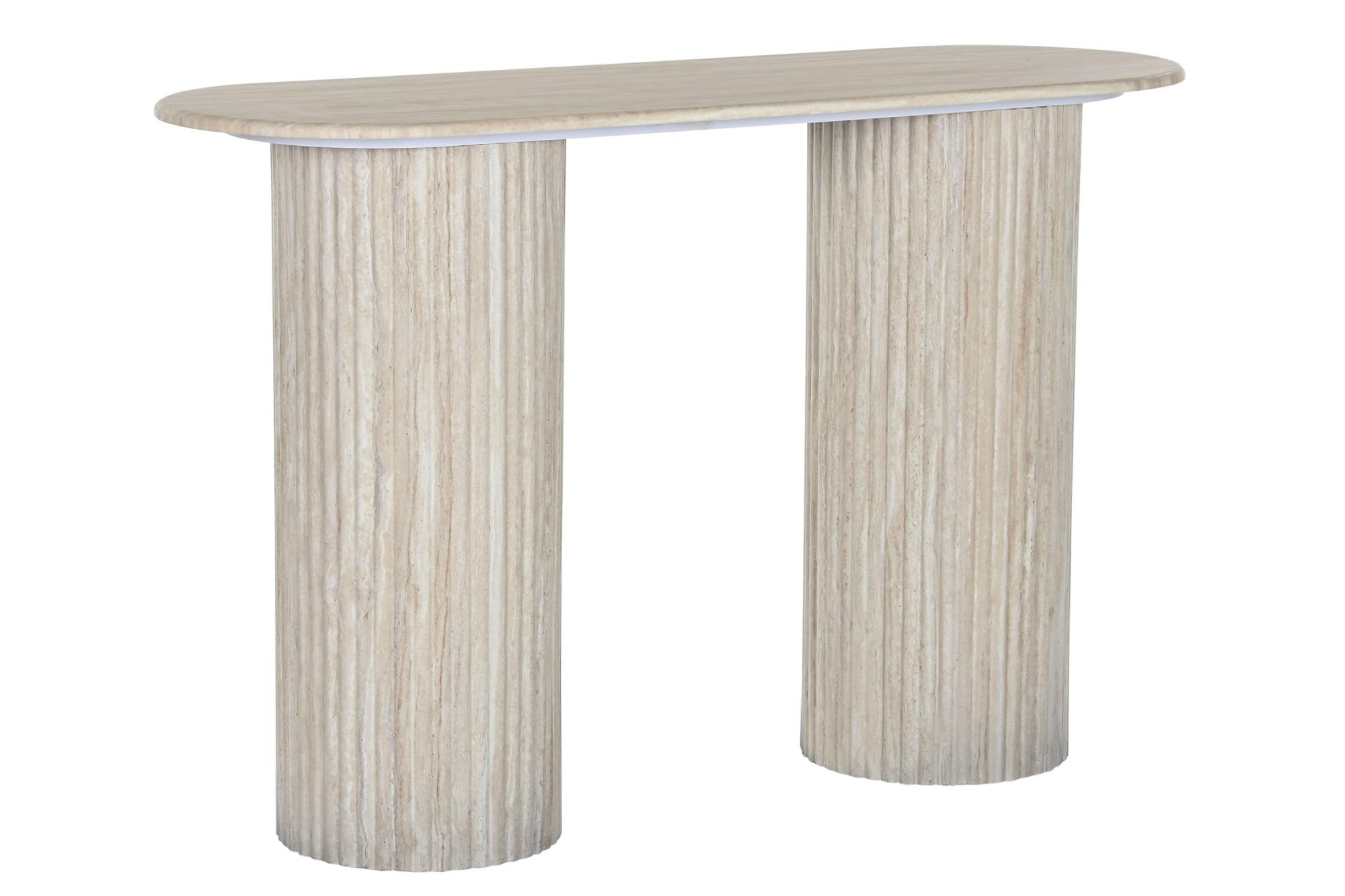 Product photograph of Modern Granite Wood Console Table from Choice Furniture Superstore.