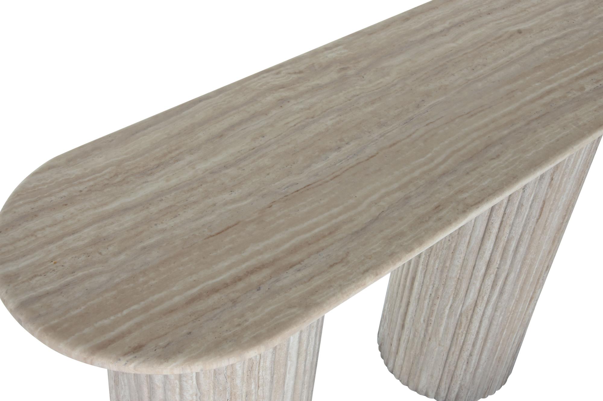 Product photograph of Modern Granite Wood Console Table from Choice Furniture Superstore.