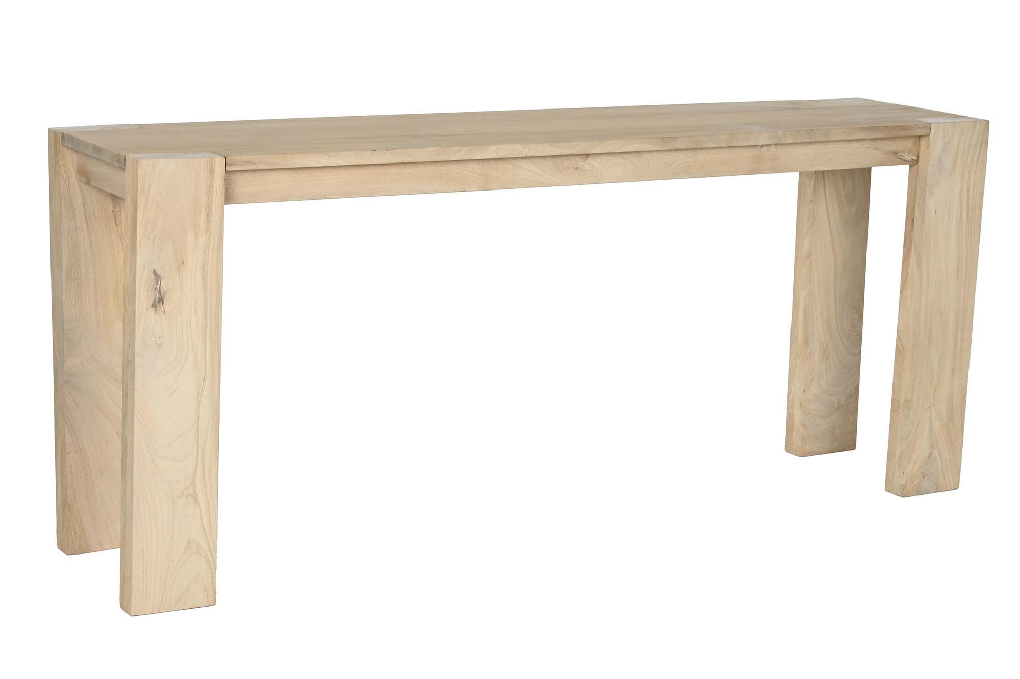 Product photograph of Natural Mango Wood Console Table from Choice Furniture Superstore.