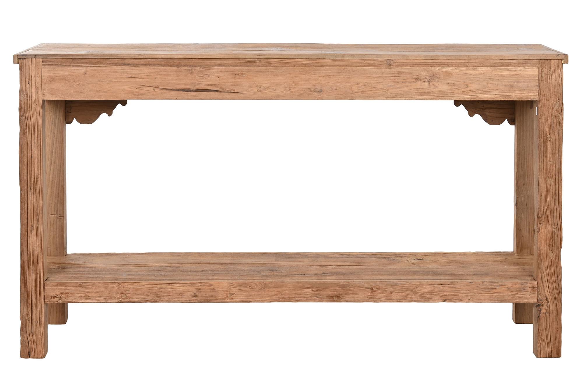 Product photograph of Natural 140cm Console Table from Choice Furniture Superstore.