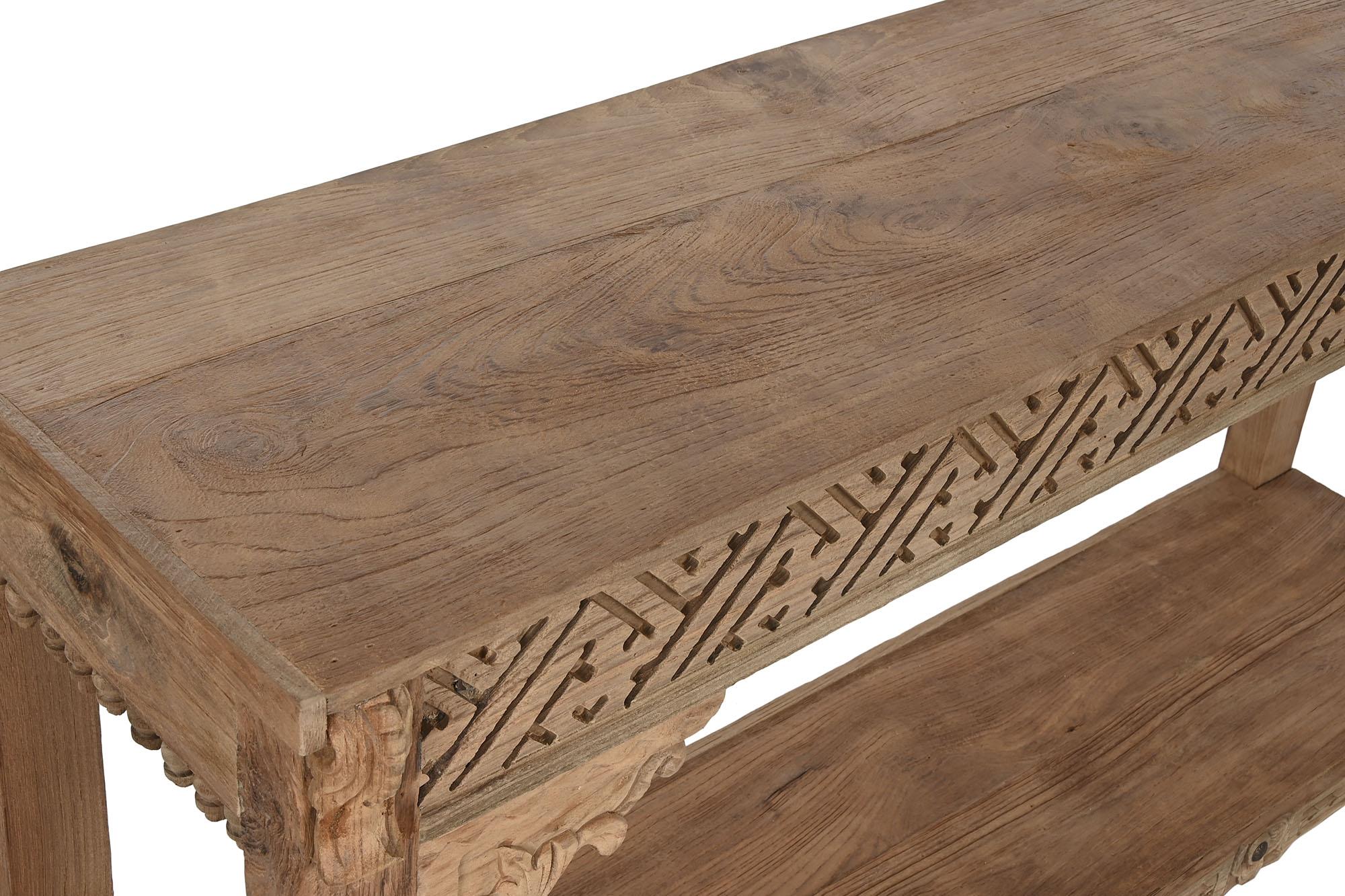 Product photograph of Natural 140cm Console Table from Choice Furniture Superstore.