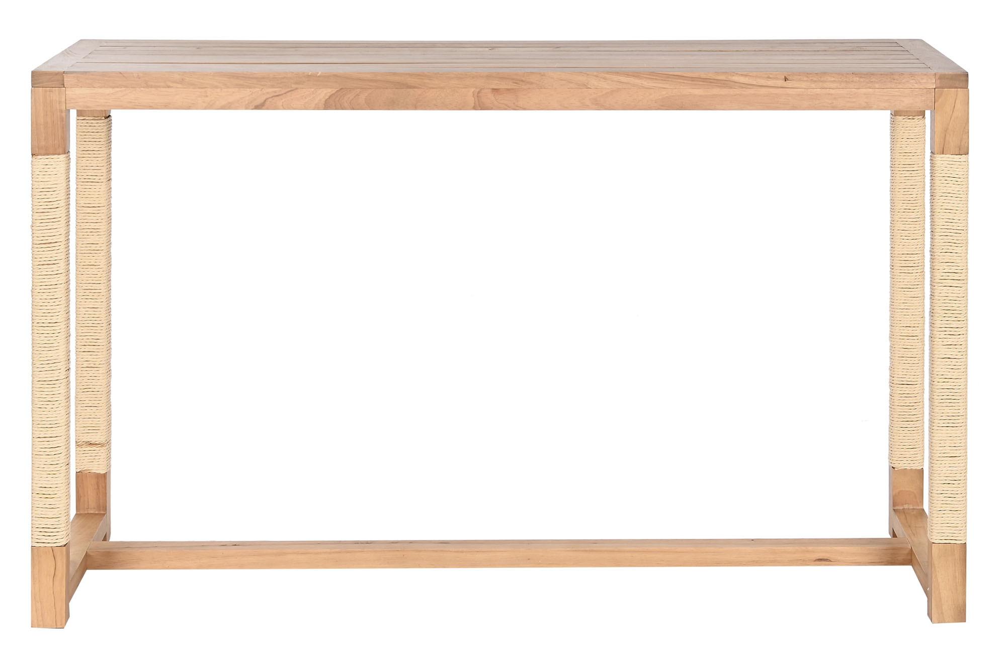 Product photograph of Mediterranean Natural 120cm Console Table from Choice Furniture Superstore.