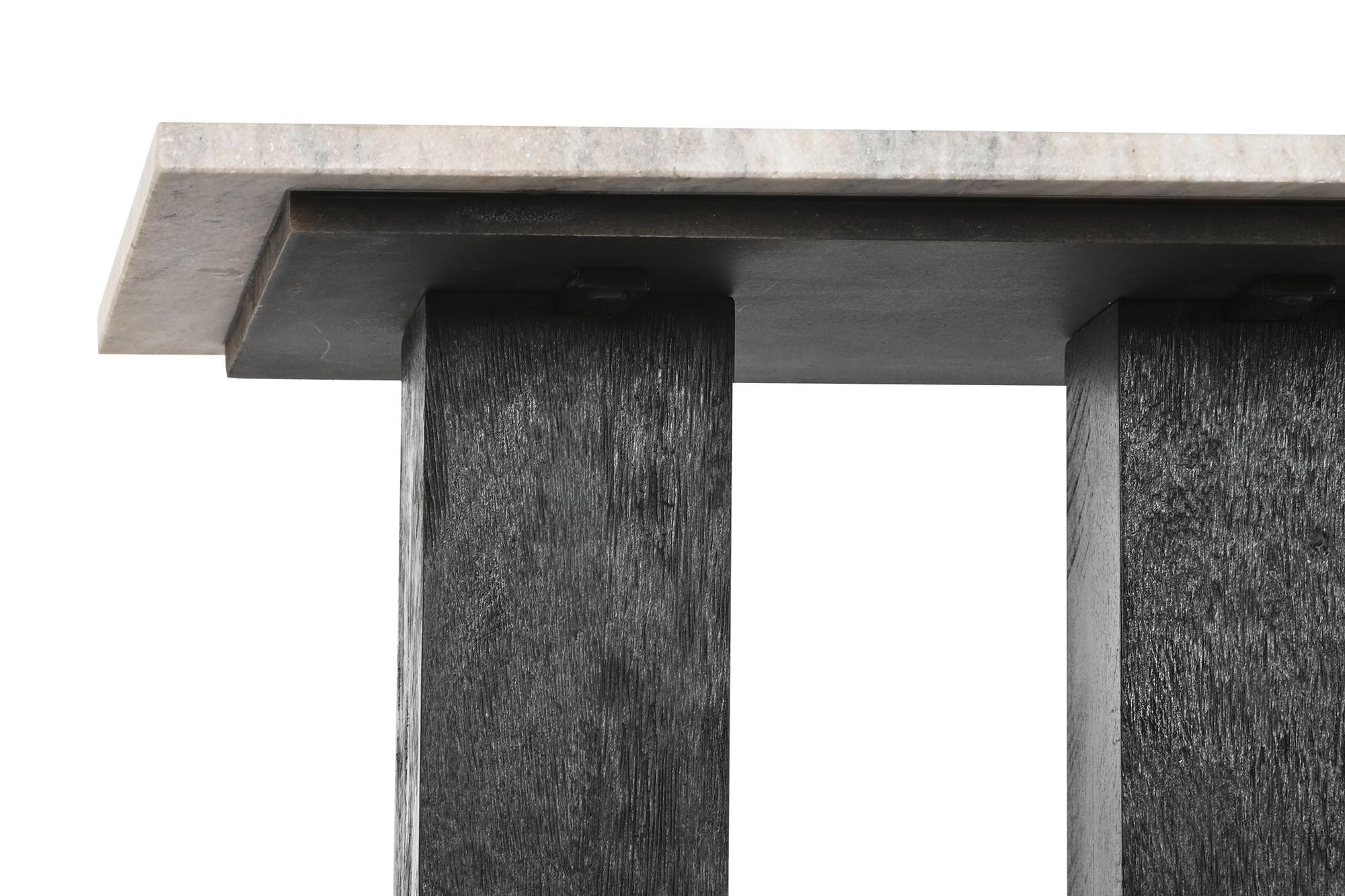 Product photograph of Urban White Marble Effect Console Table from Choice Furniture Superstore.