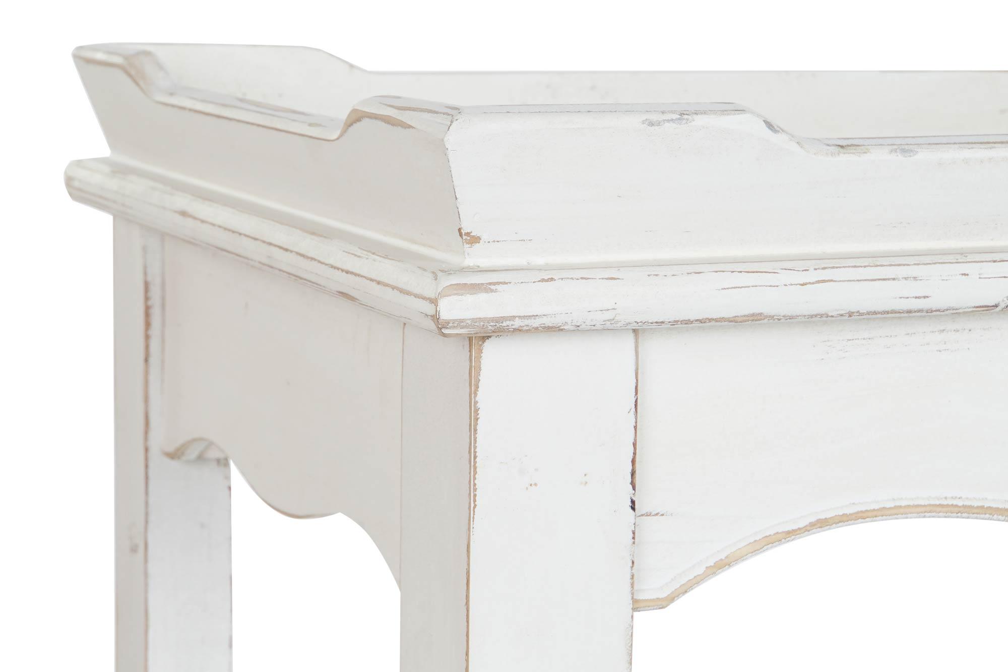 Product photograph of Traditional White Wood Console Table from Choice Furniture Superstore.