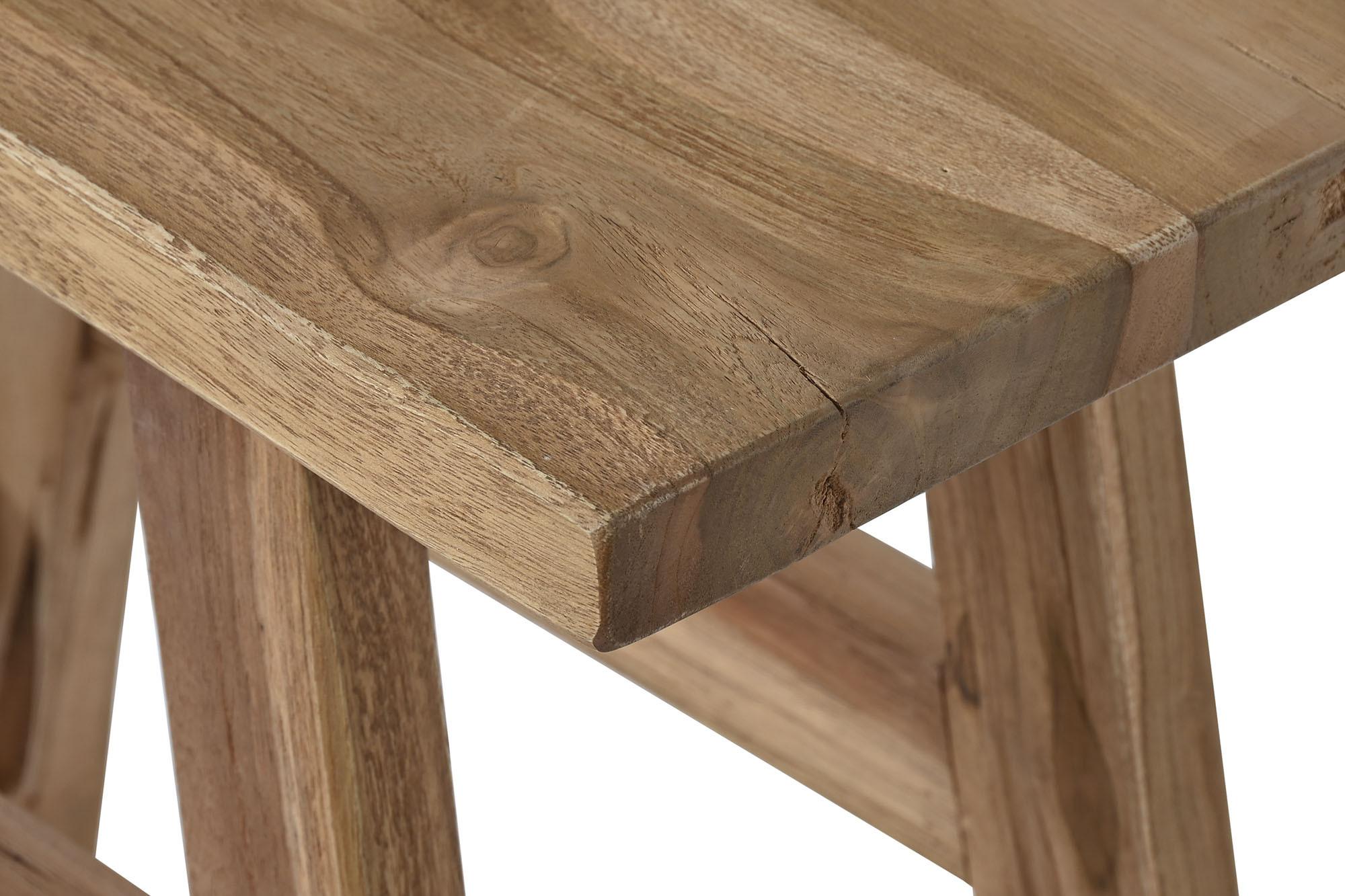 Product photograph of Natural Teak Console Table Set from Choice Furniture Superstore.