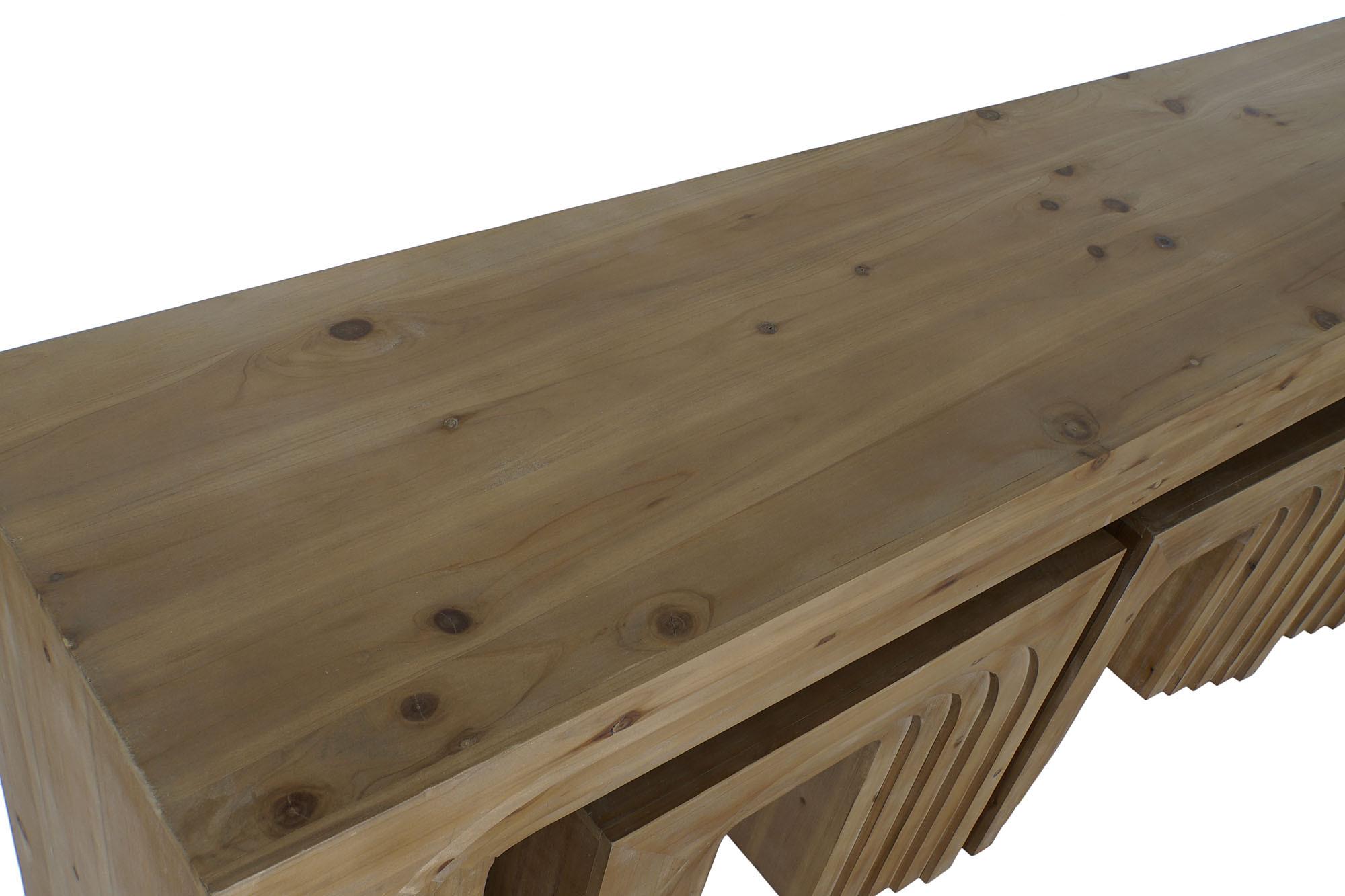 Product photograph of Modern Set Of 3 Wooden Archs Console Table from Choice Furniture Superstore.