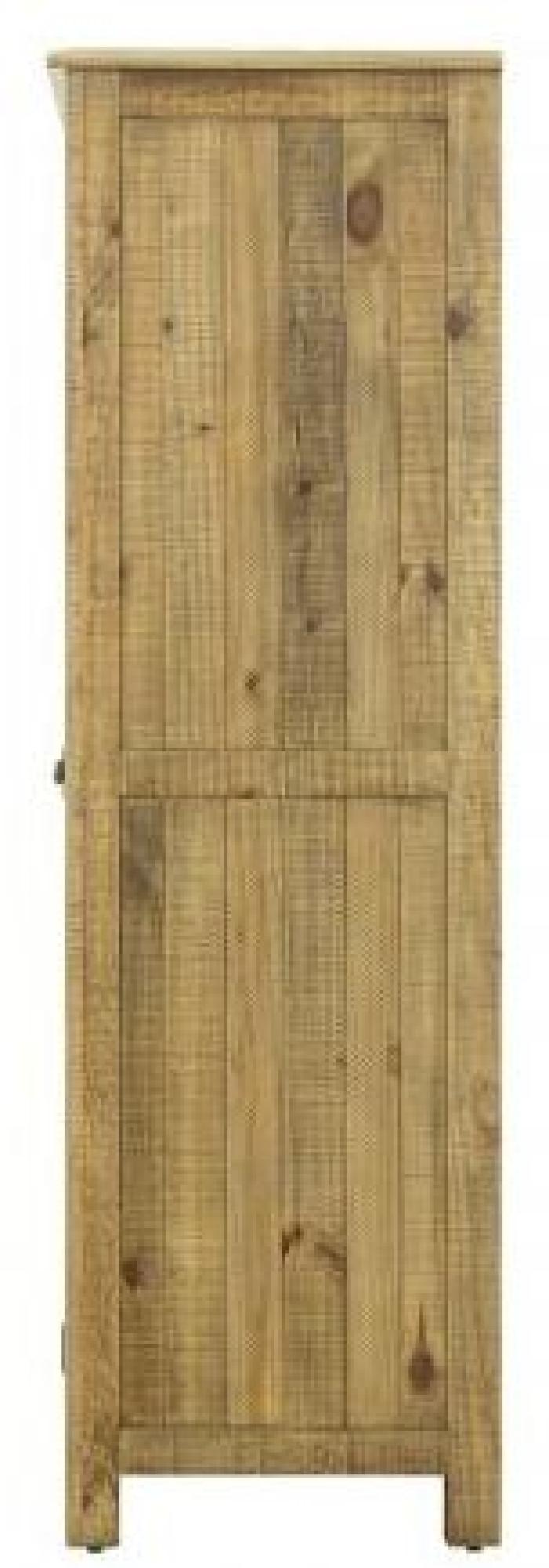 Product photograph of Gridley Loft Wooden 2 Door Wardrobe from Choice Furniture Superstore.