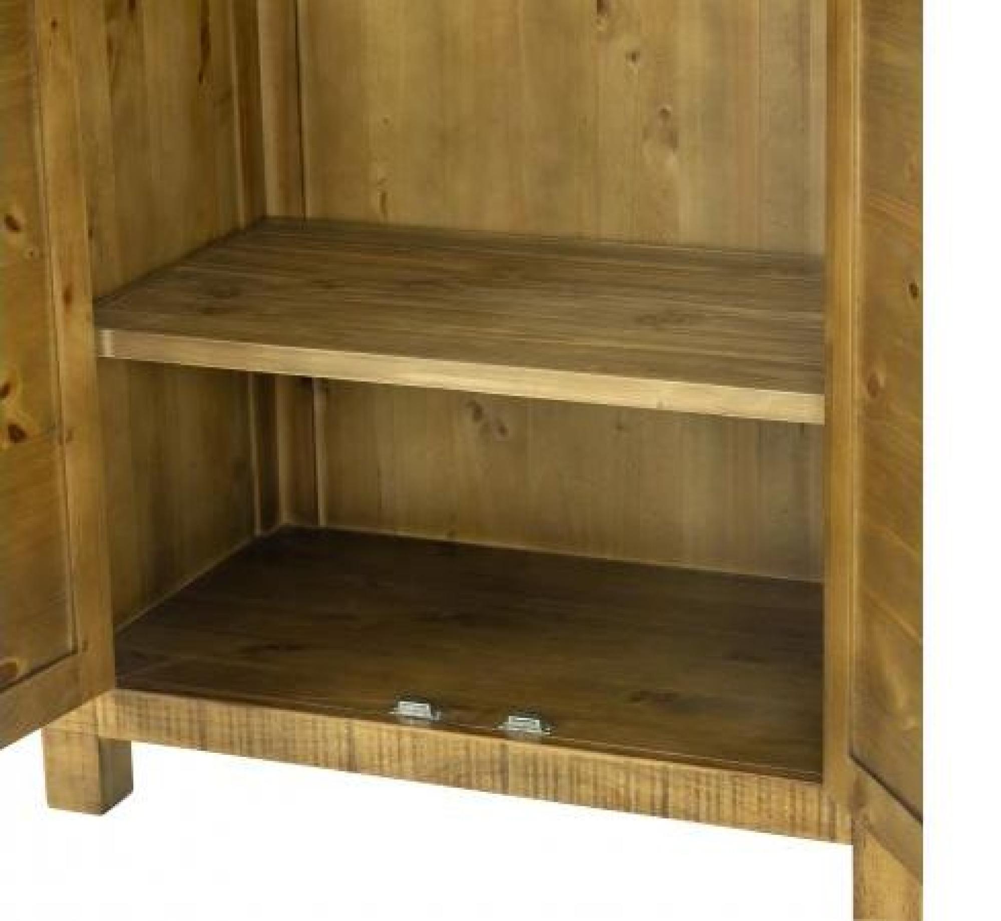 Product photograph of Gridley Loft Wooden 2 Door Wardrobe from Choice Furniture Superstore.