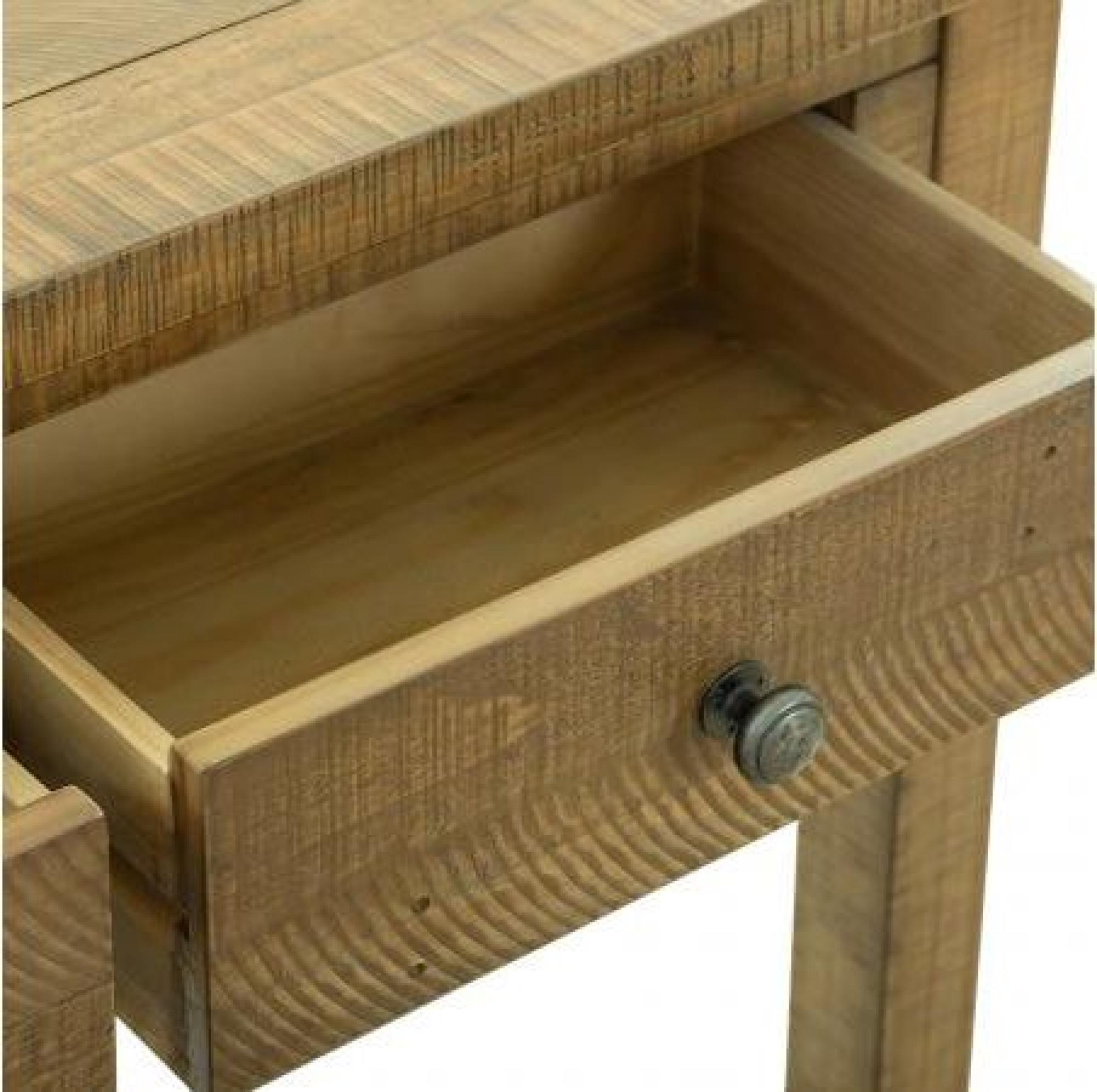 Product photograph of Gridley Loft Wooden 2 Drawer Console Table from Choice Furniture Superstore.