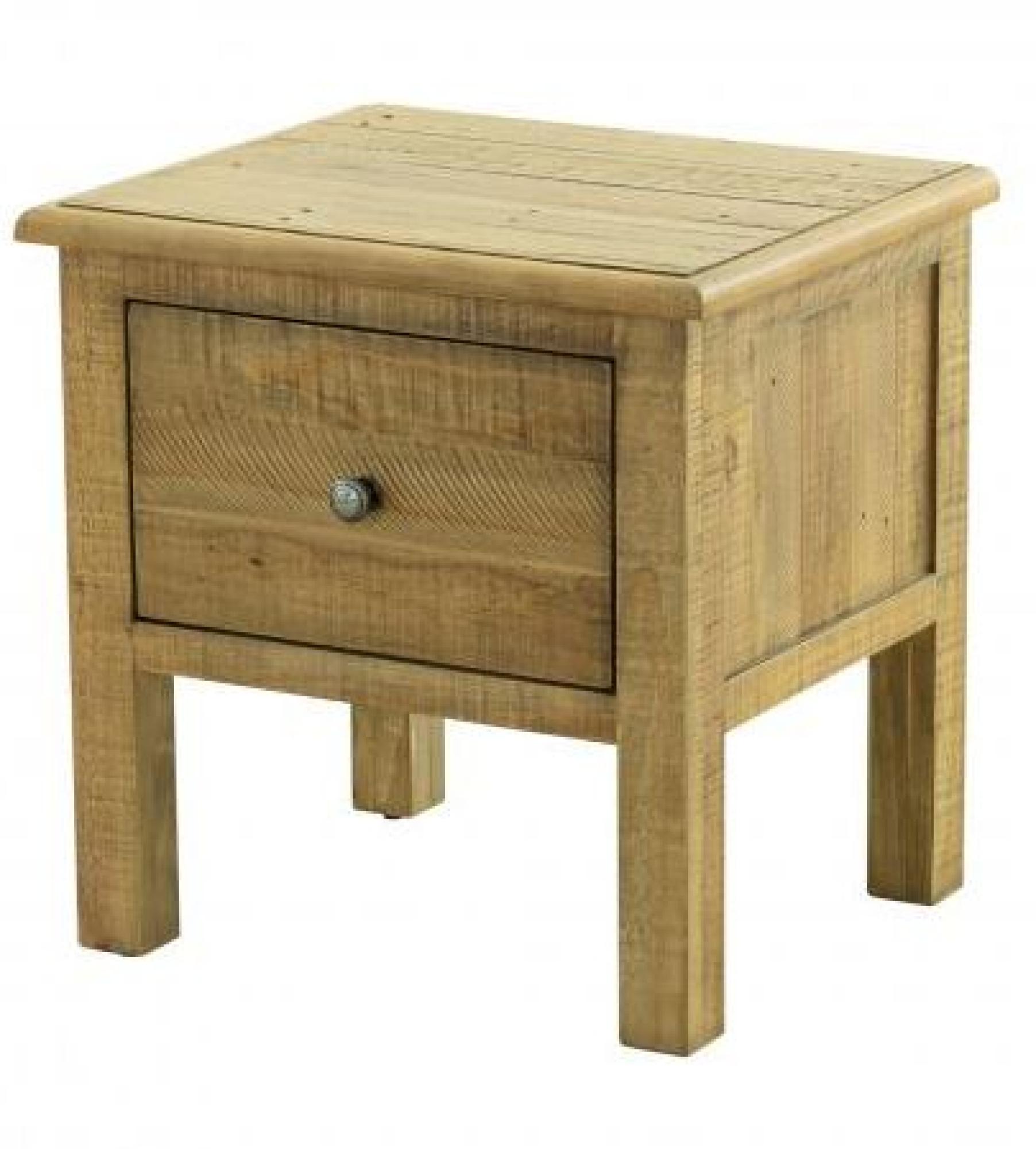 Product photograph of Gridley Loft Wooden 1 Drawer Side Table from Choice Furniture Superstore.