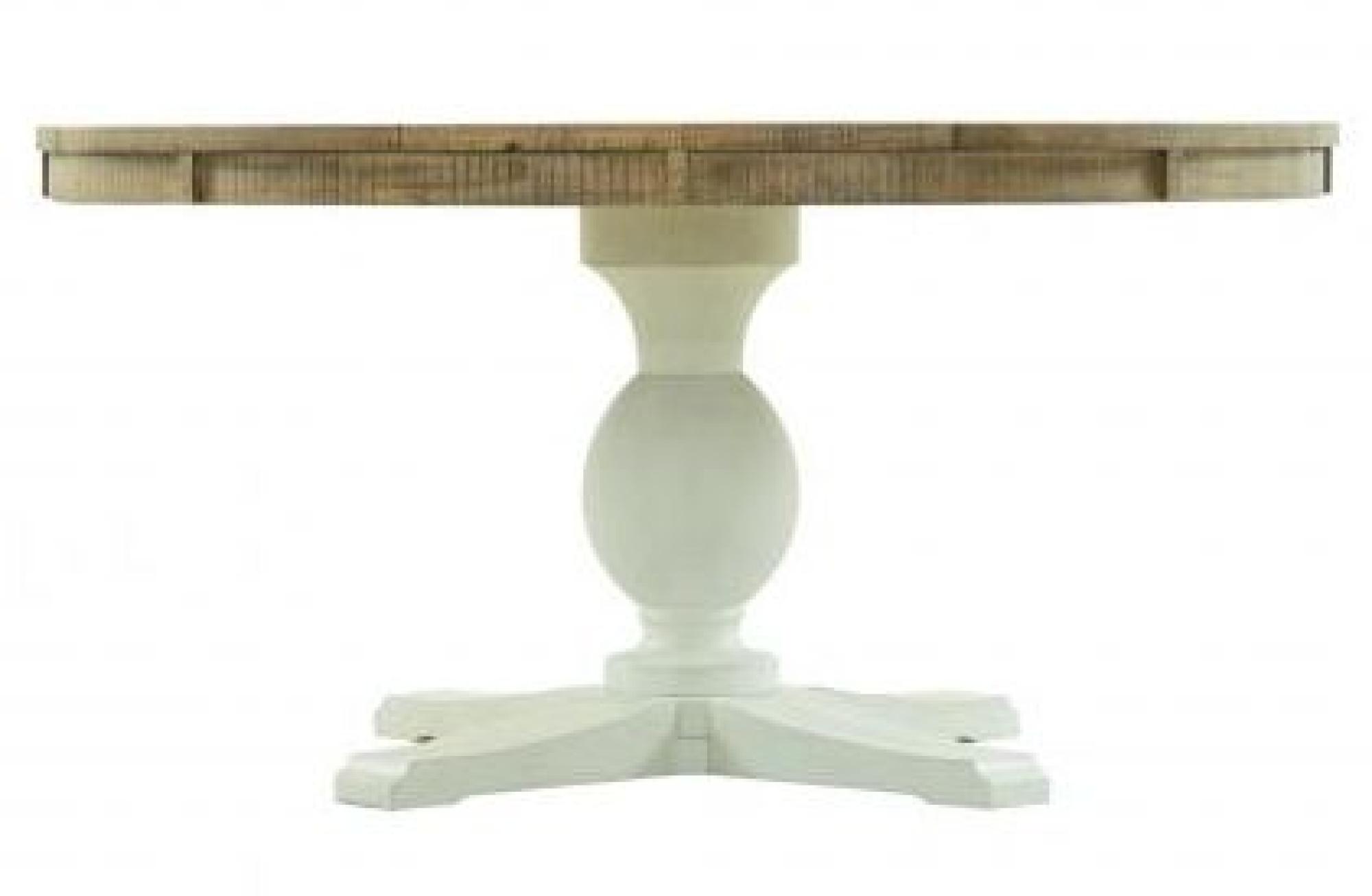 Product photograph of Gridley Loft Grey Wooden 4 Seater Round Pedestal Dining Table from Choice Furniture Superstore.