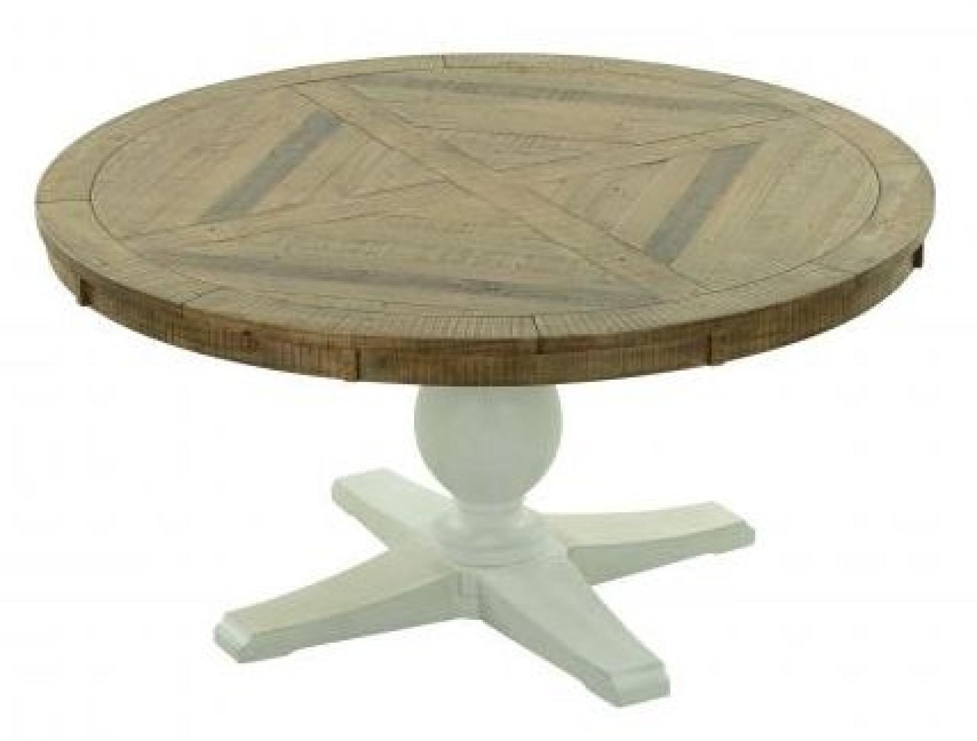 Product photograph of Gridley Loft Grey Wooden 4 Seater Round Pedestal Dining Table from Choice Furniture Superstore.