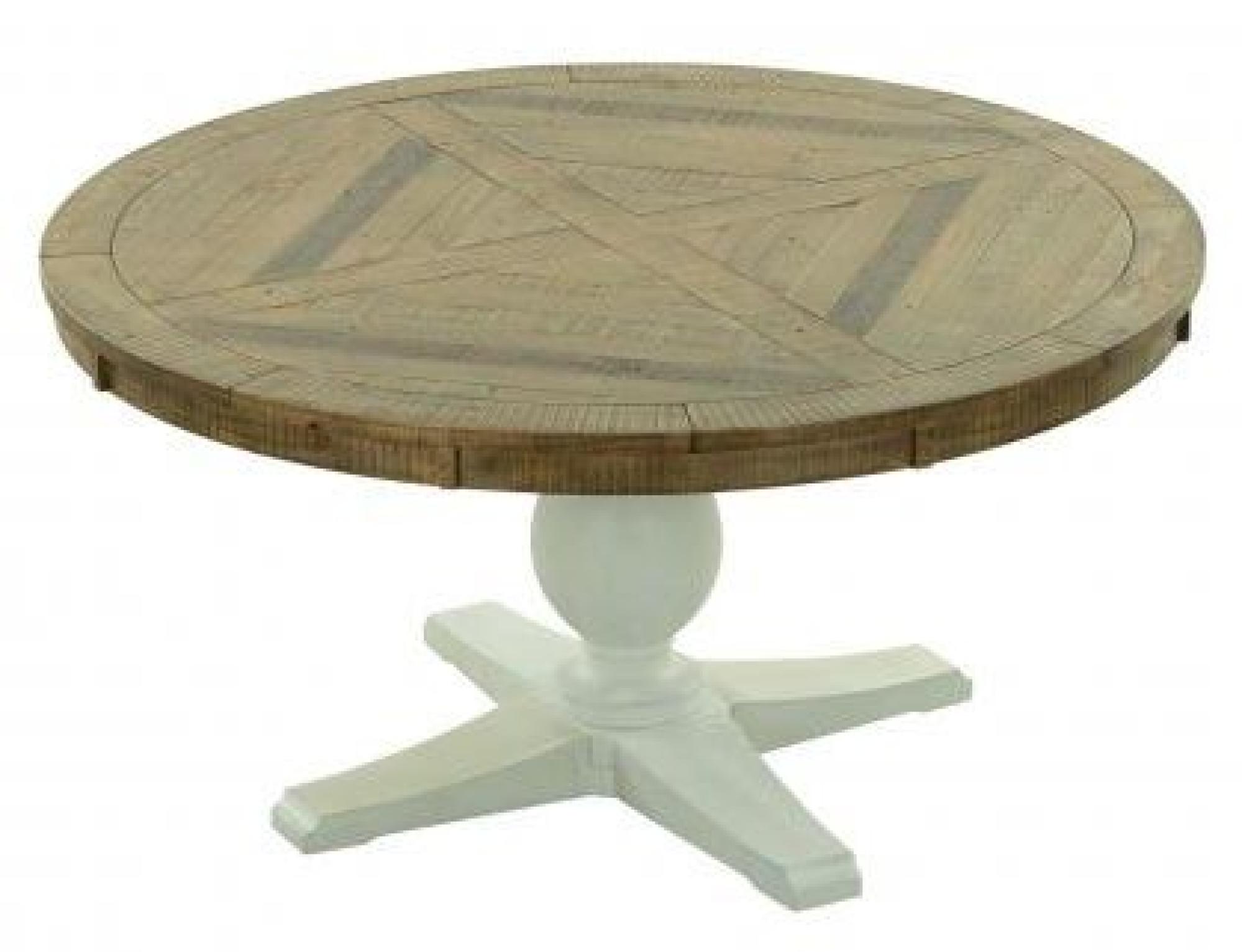 Product photograph of Gridley Loft Grey Wooden 4 Seater Round Pedestal Dining Table from Choice Furniture Superstore.