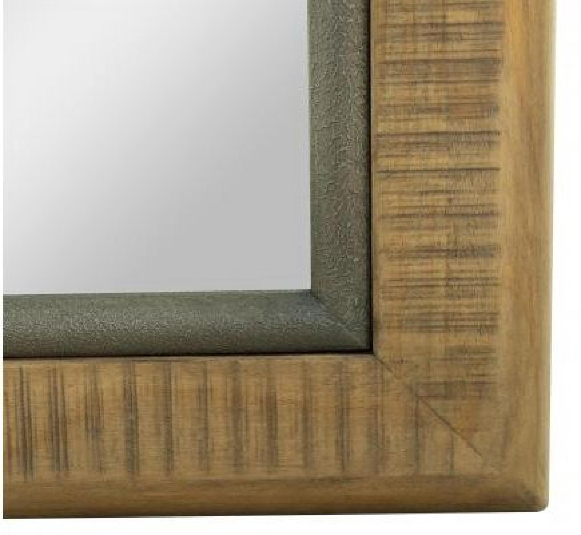 Product photograph of Gridley Loft Wooden Wall Mirror from Choice Furniture Superstore.