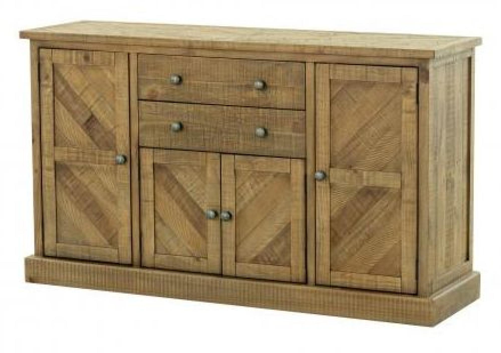 Product photograph of Gridley Loft Wooden 150cm Medium Sideboard - 4 Doors from Choice Furniture Superstore.