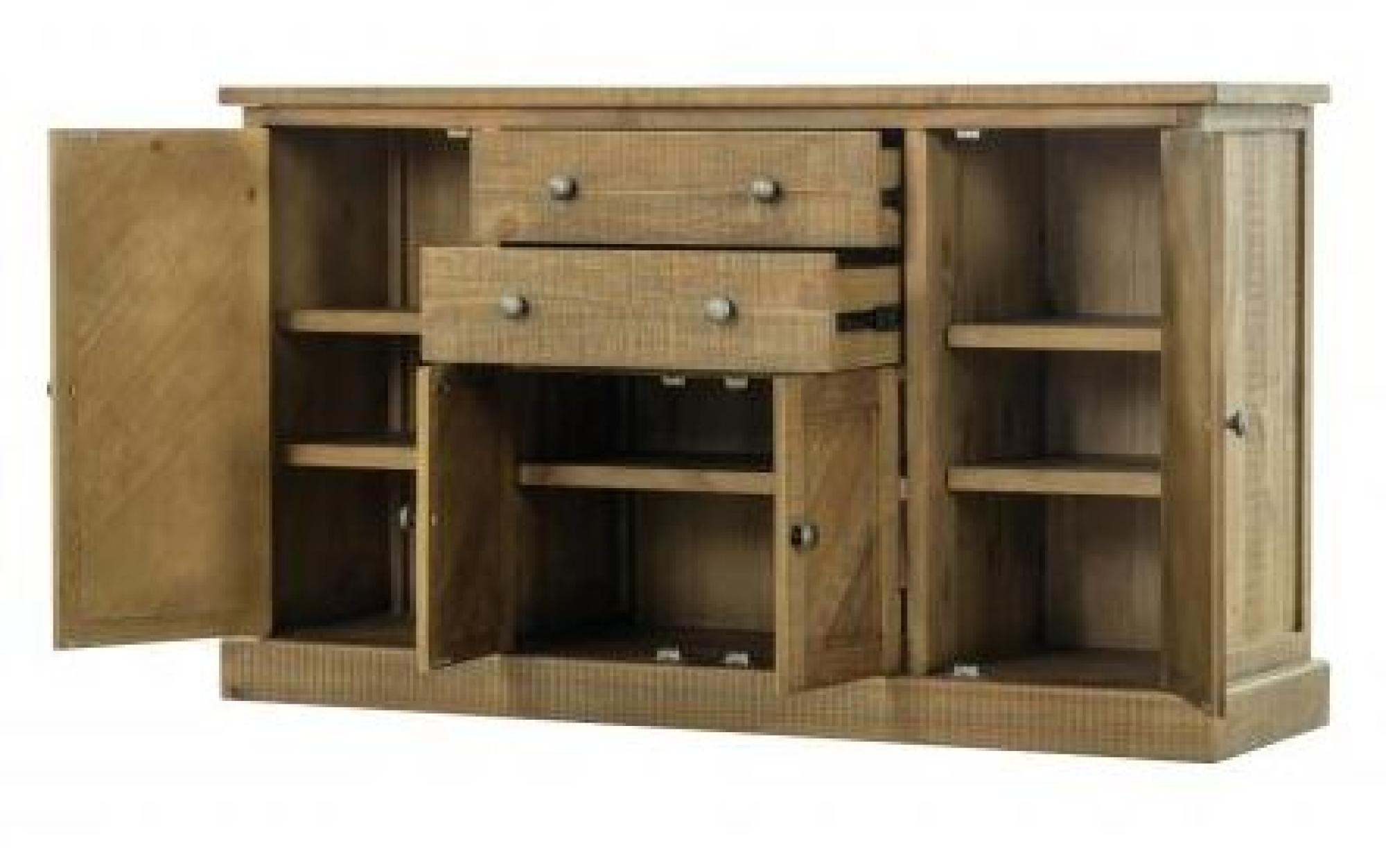 Product photograph of Gridley Loft Wooden 150cm Medium Sideboard - 4 Doors from Choice Furniture Superstore.