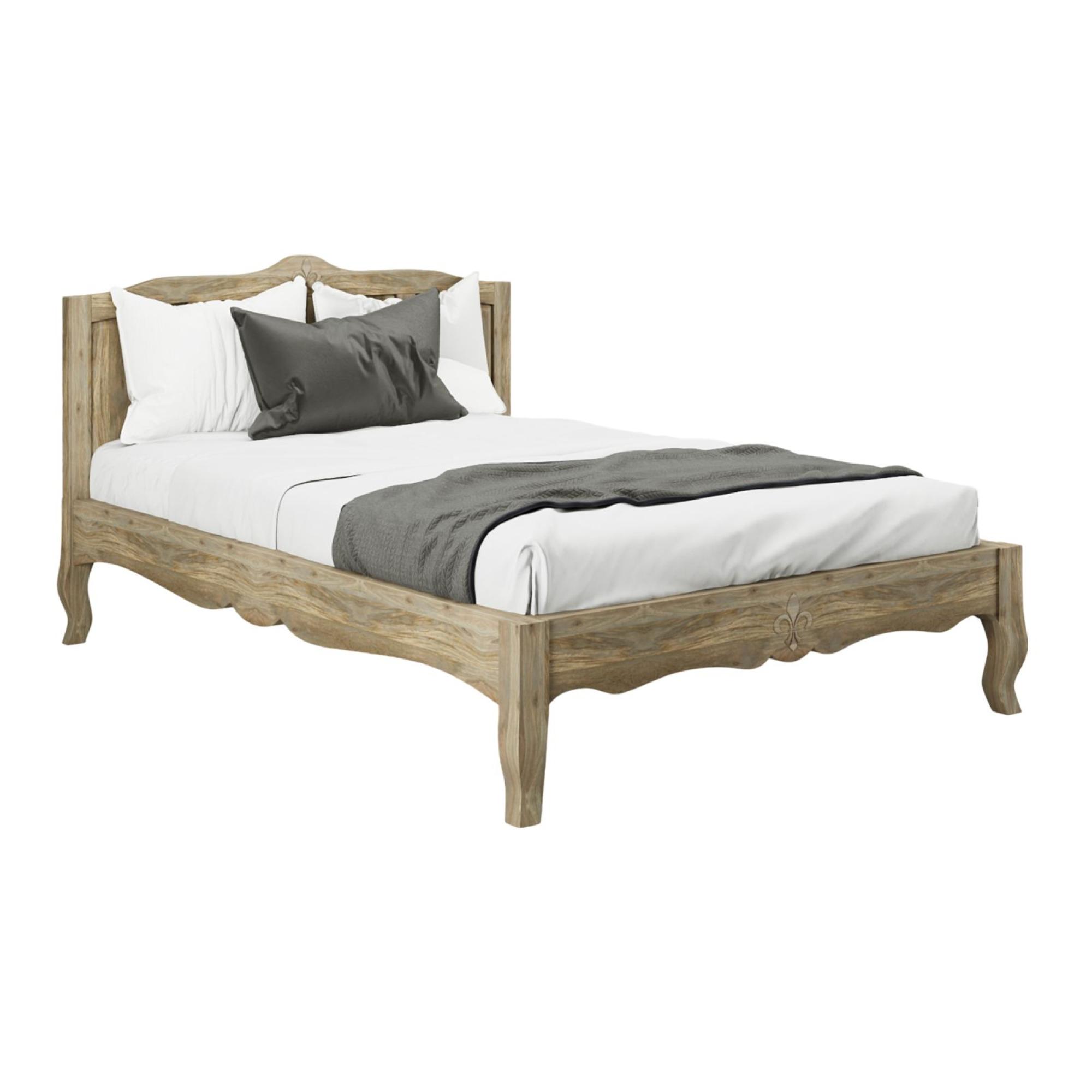 Product photograph of Fleur French Style Grey 4ft 6in Double Bed from Choice Furniture Superstore.