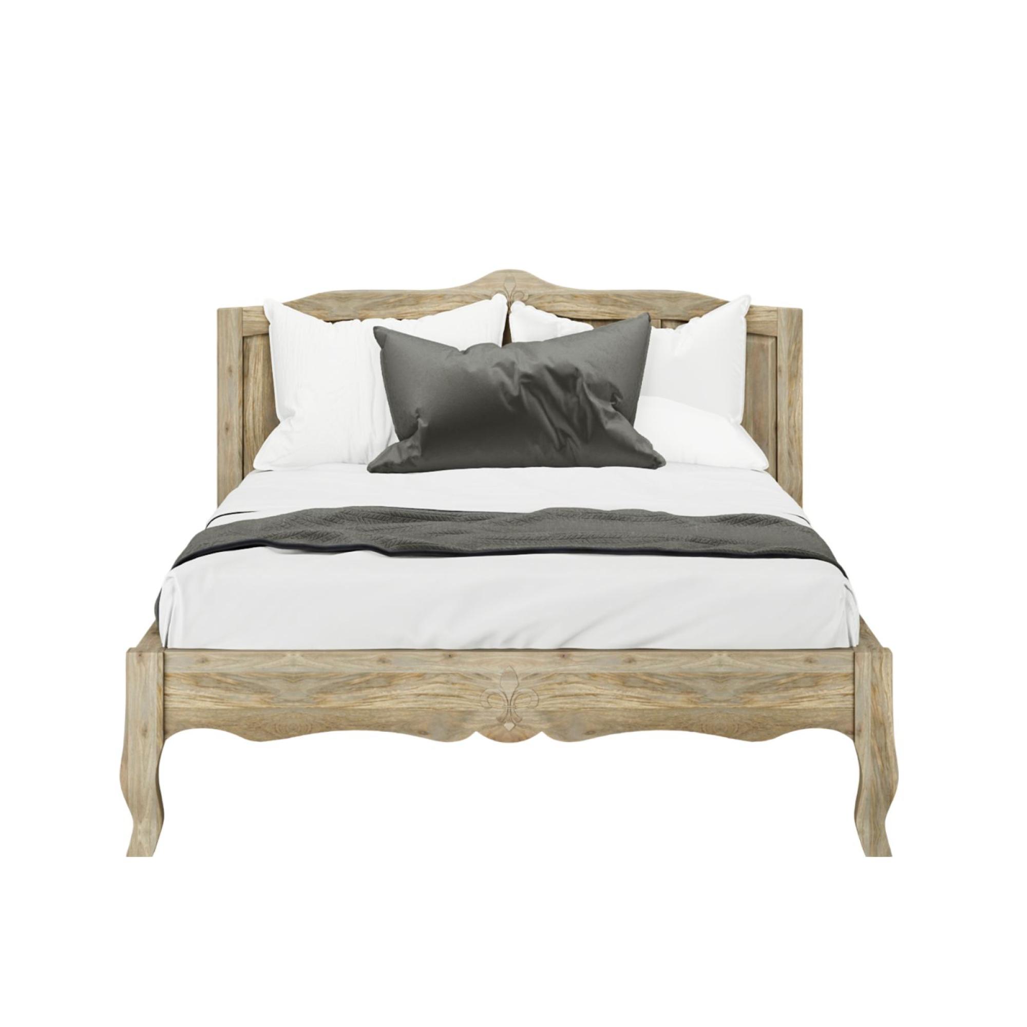 Product photograph of Fleur French Style Grey 4ft 6in Double Bed from Choice Furniture Superstore.