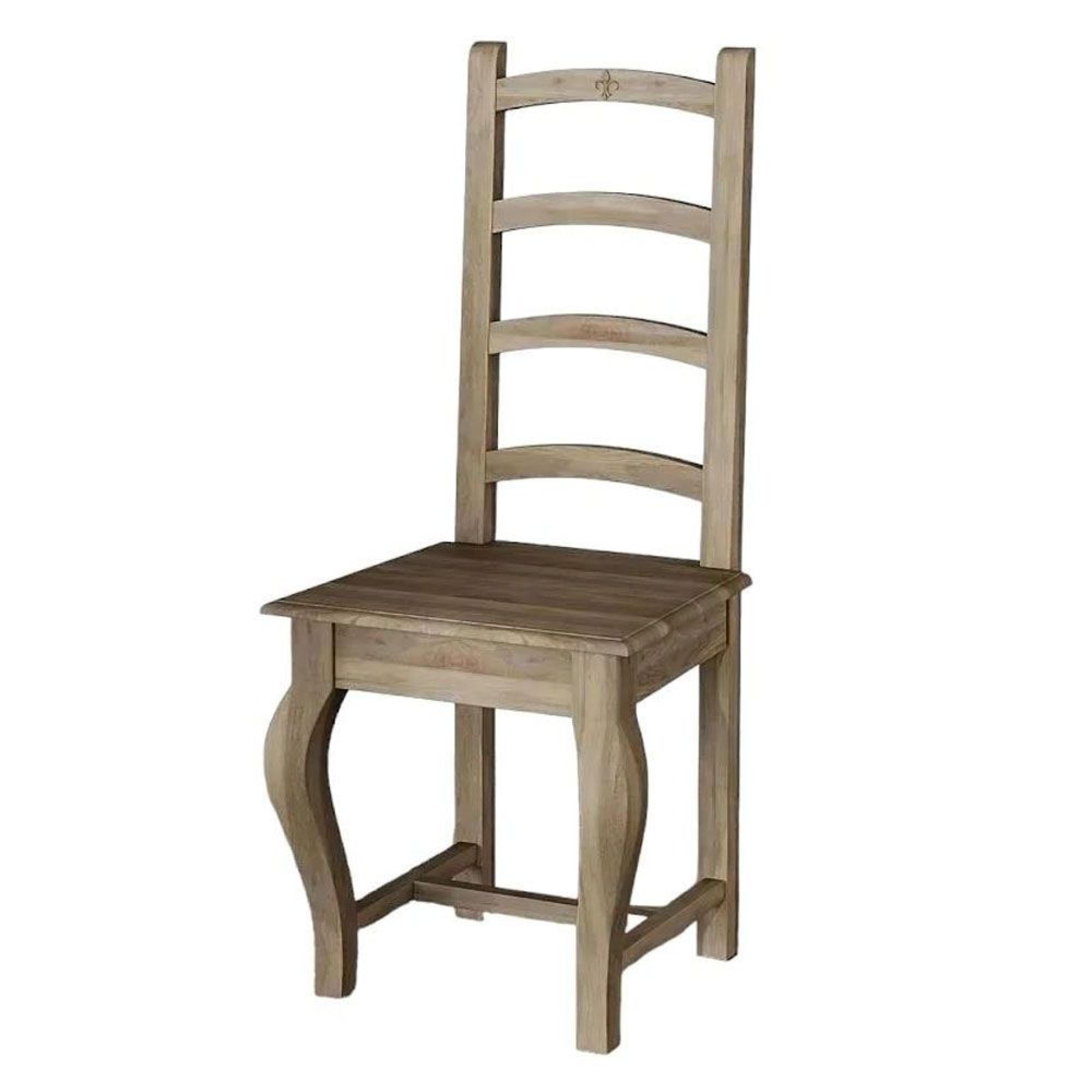 Product photograph of Fleur French Style Grey Ladder Back Dining Chair from Choice Furniture Superstore.