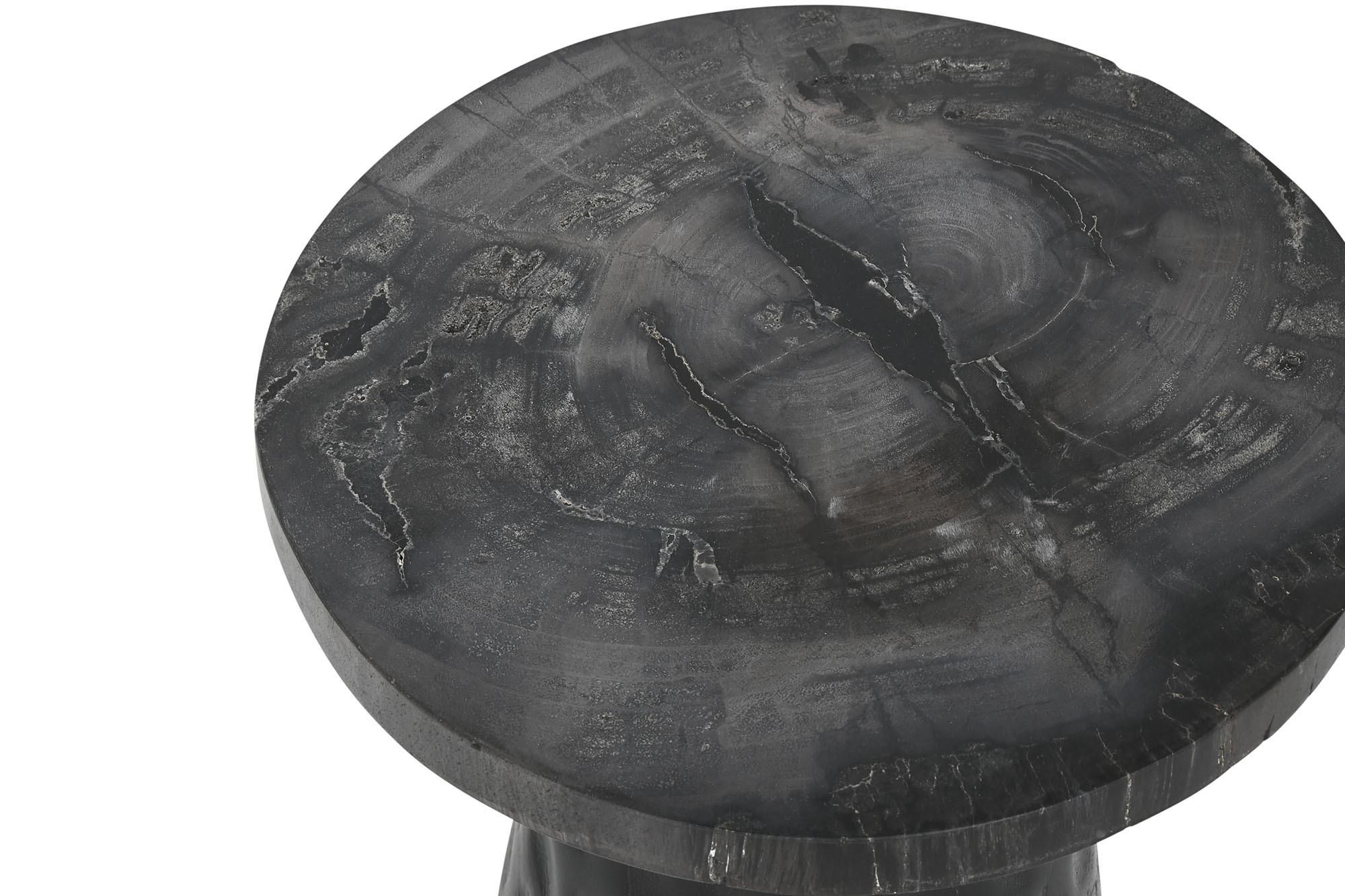 Product photograph of Fossil Wood Round Side Table from Choice Furniture Superstore.