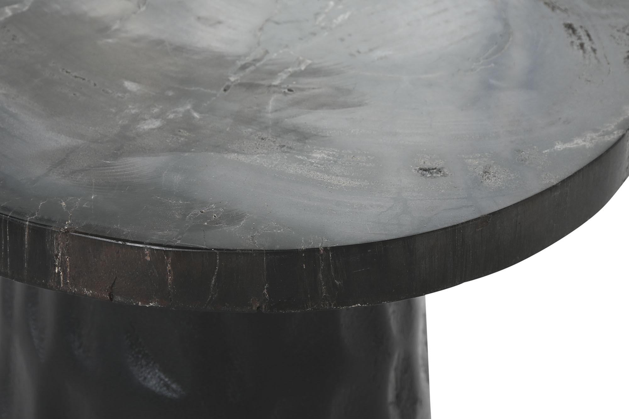 Product photograph of Fossil Wood Round Side Table from Choice Furniture Superstore.