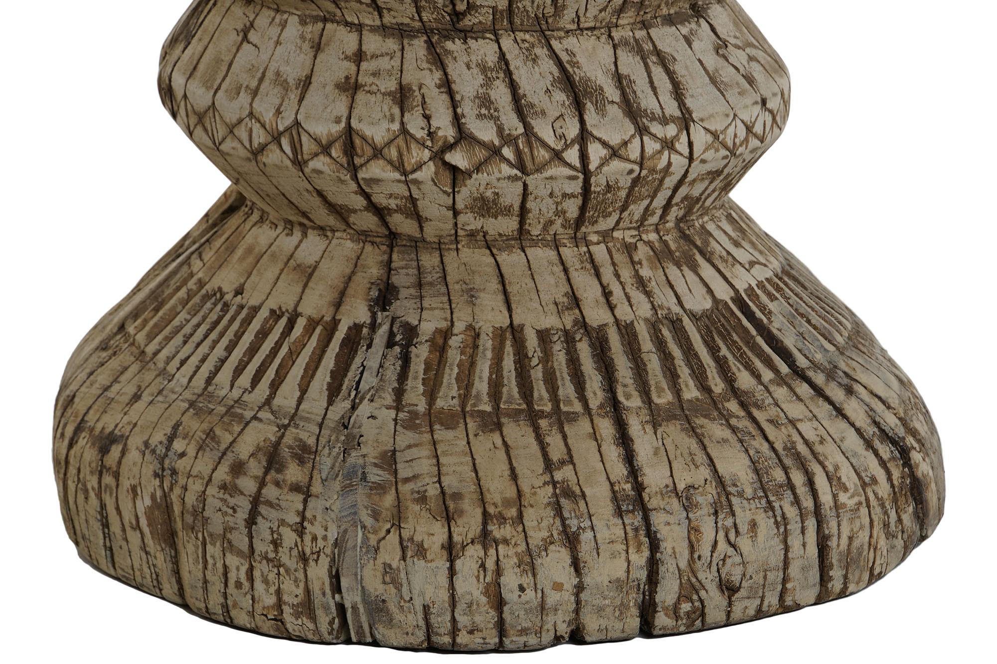 Product photograph of Natural Teak Wood Side Table from Choice Furniture Superstore.