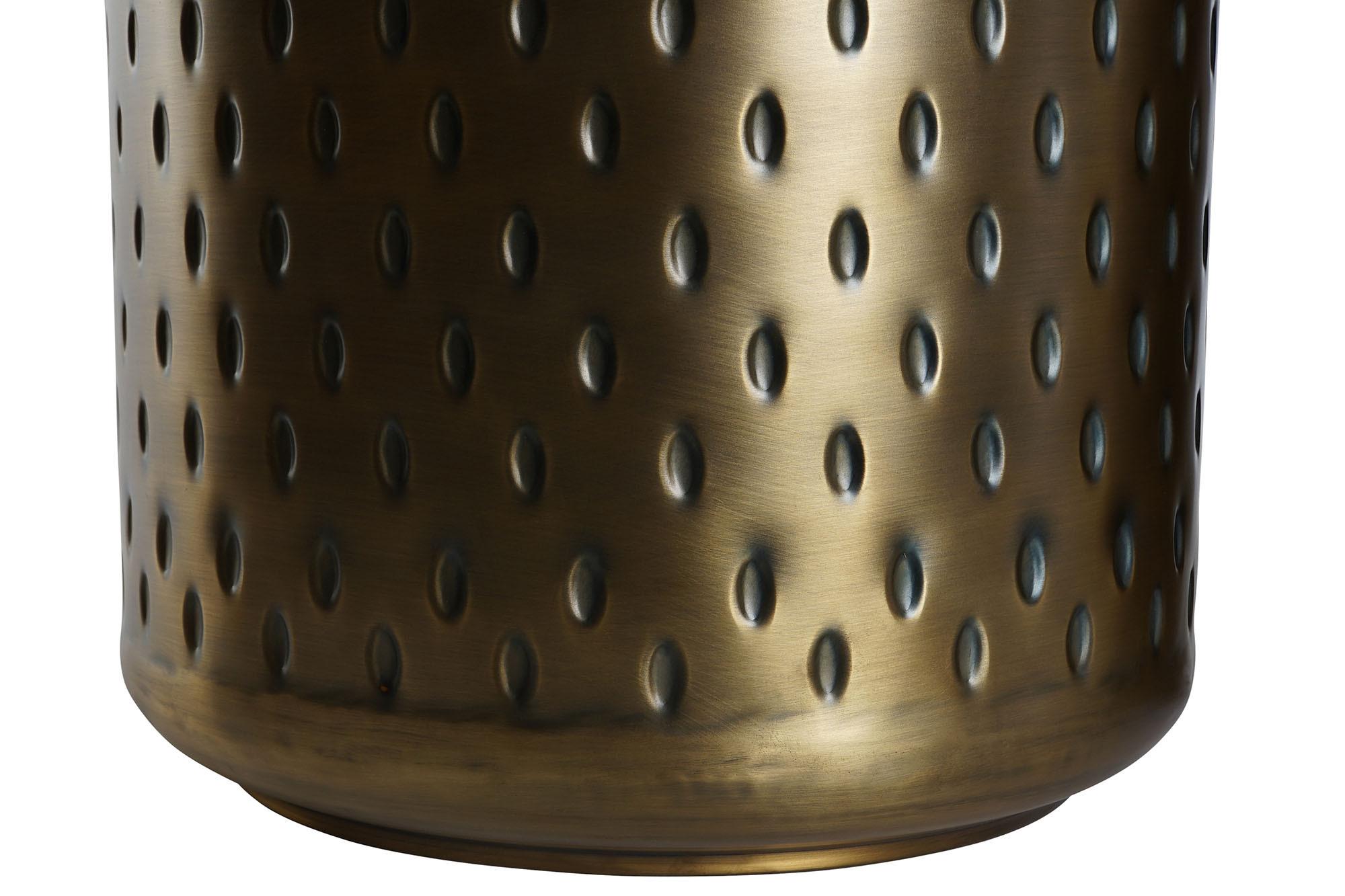 Product photograph of Gold Metal Set Of 2 Round Side Tables from Choice Furniture Superstore.