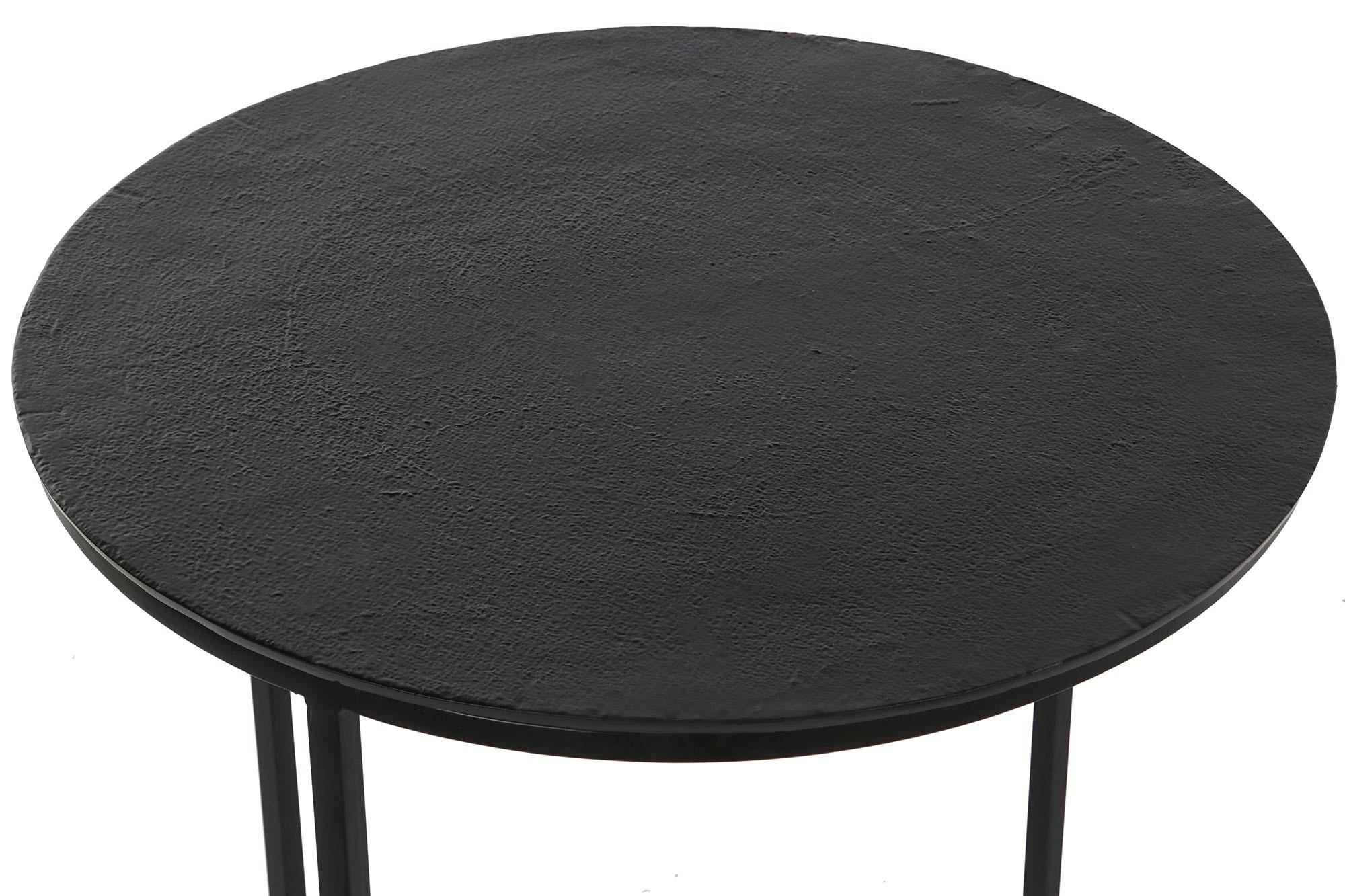 Product photograph of Loft Set Of 2 Black Metal Round Side Table from Choice Furniture Superstore.