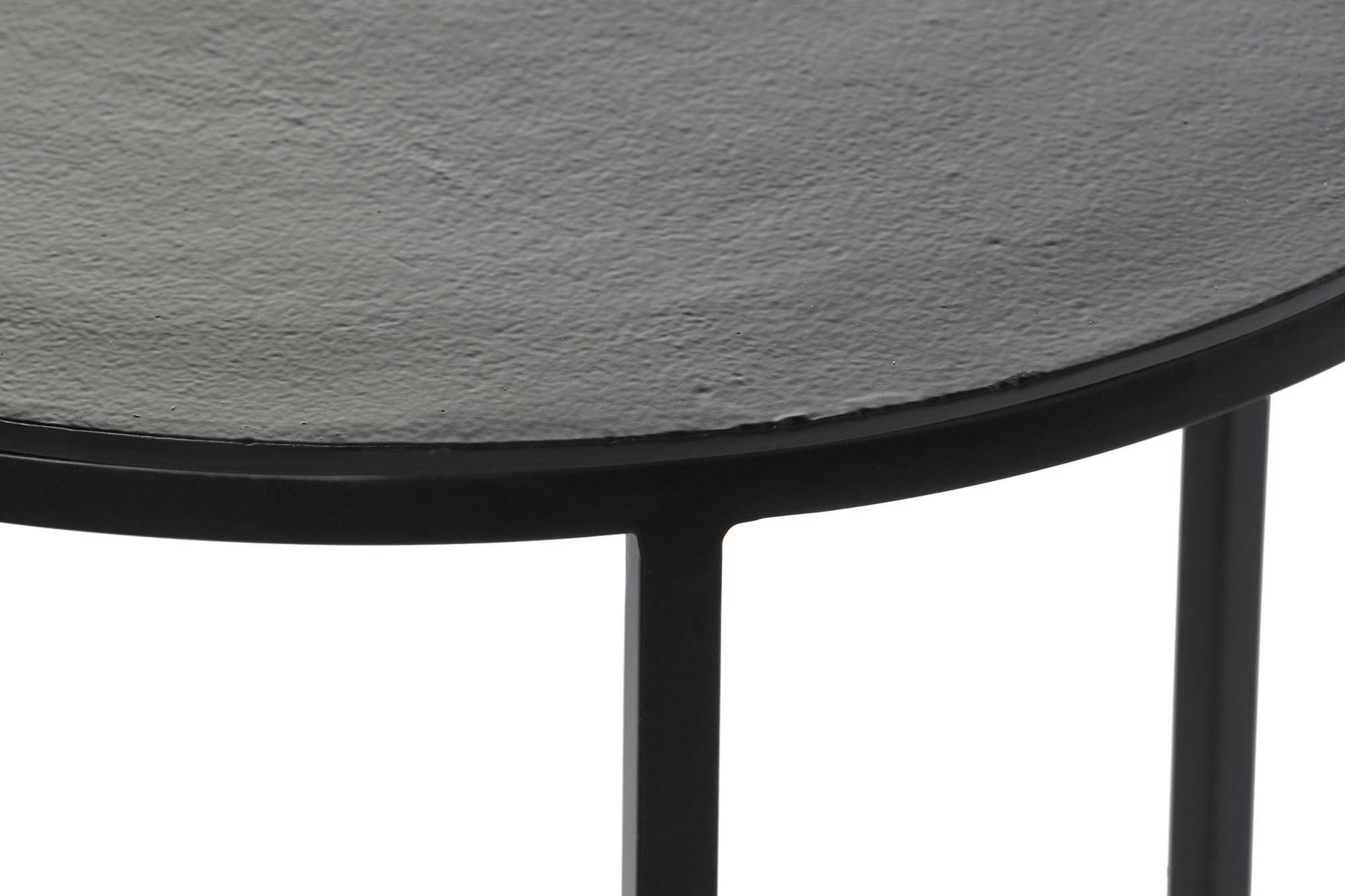 Product photograph of Loft Set Of 2 Black Metal Round Side Table from Choice Furniture Superstore.