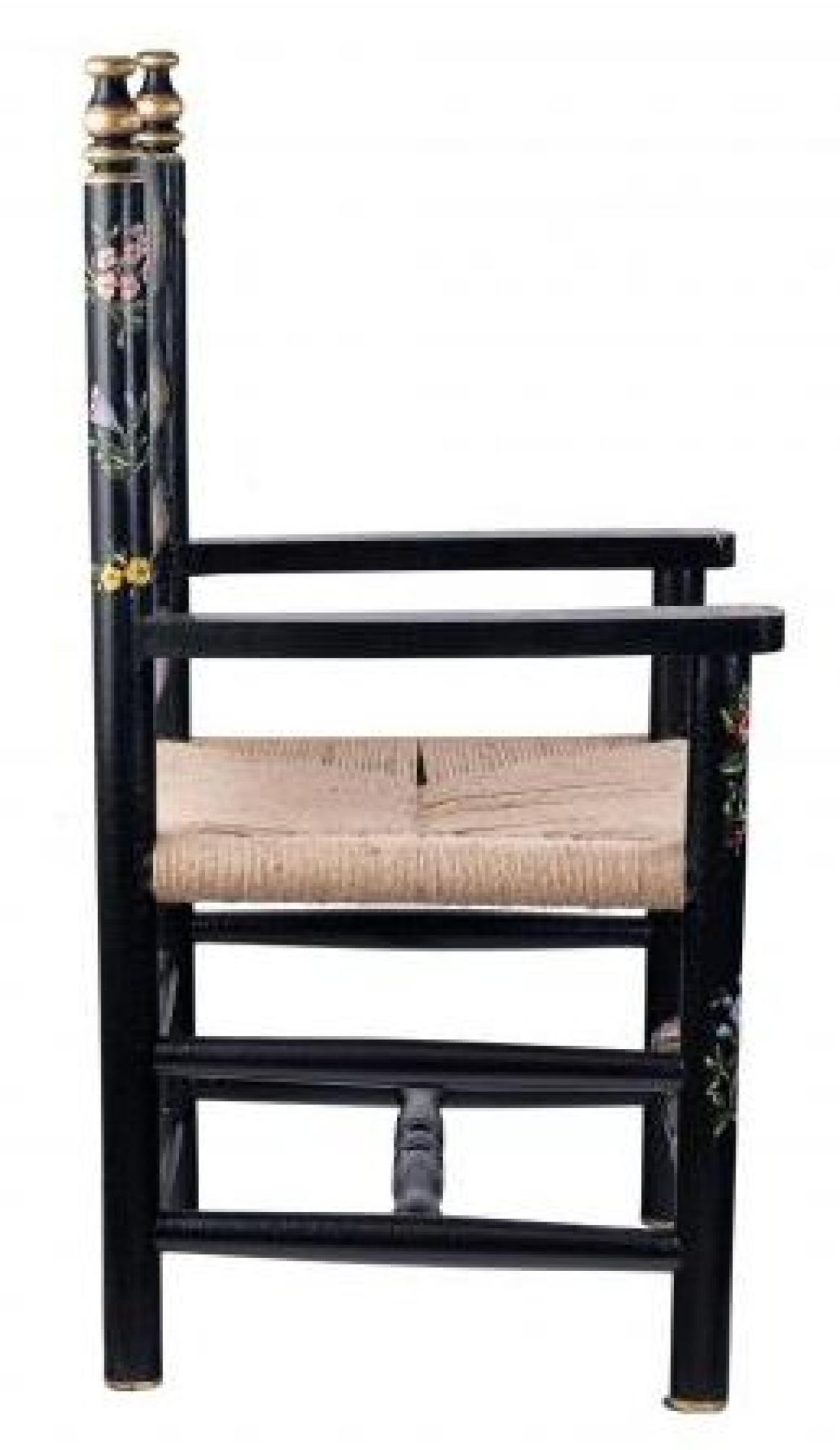 Product photograph of Set Of 2 Meerut Black Lyre Bird Design Wooden Dining Armchair from Choice Furniture Superstore.