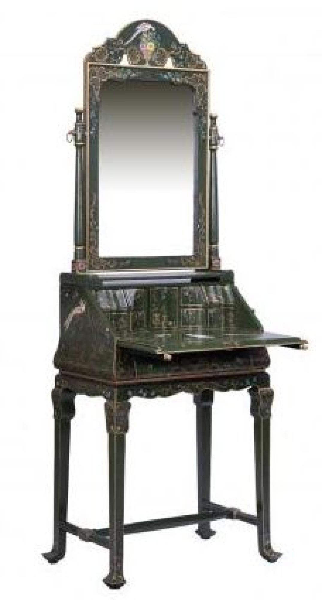 Product photograph of Meerut Green Fountain Design Dressing Table With Mirror from Choice Furniture Superstore.