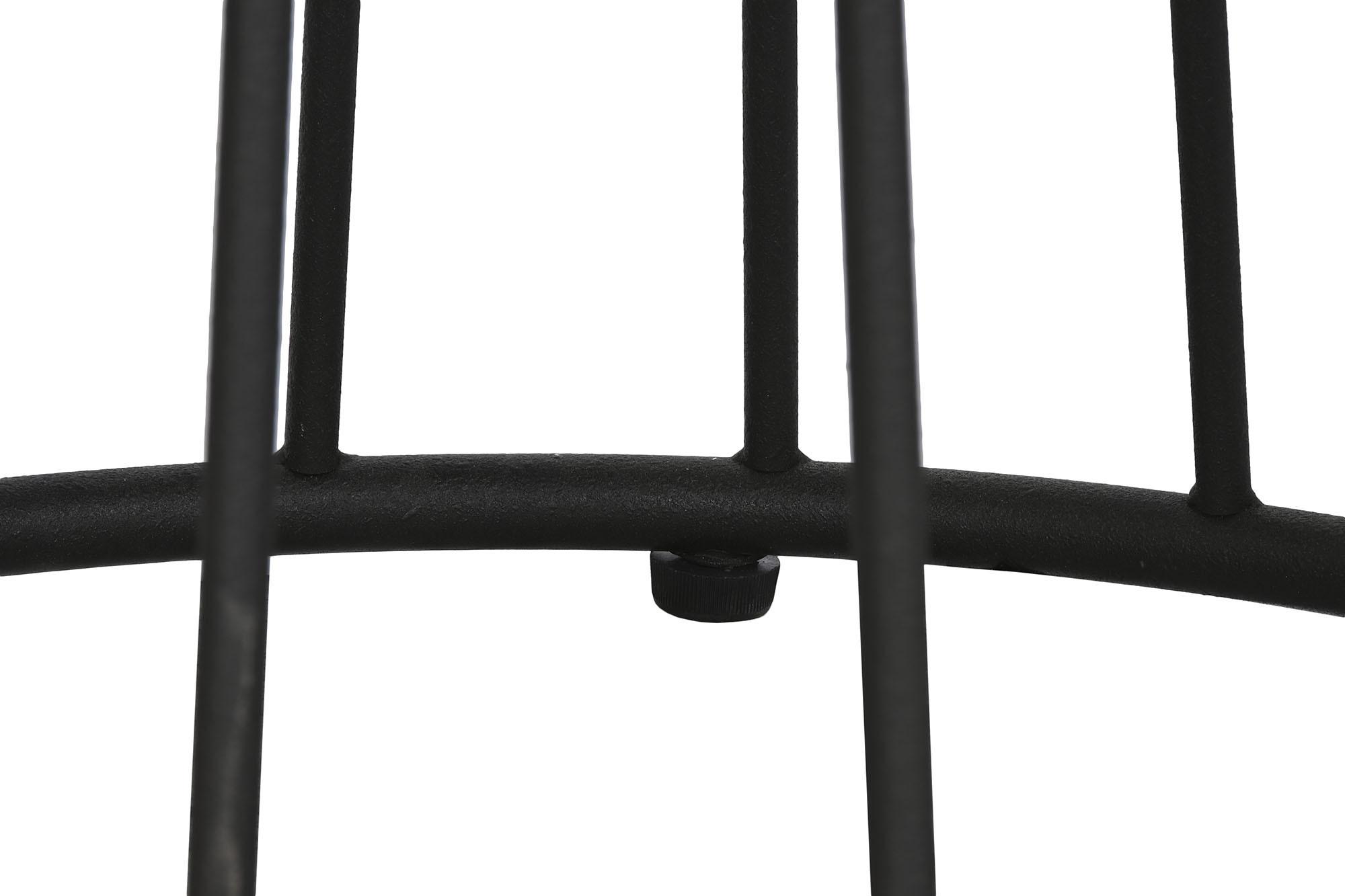 Product photograph of Shabby Wooden 2 Seater Round Dining Table With Metal Cone Base from Choice Furniture Superstore.