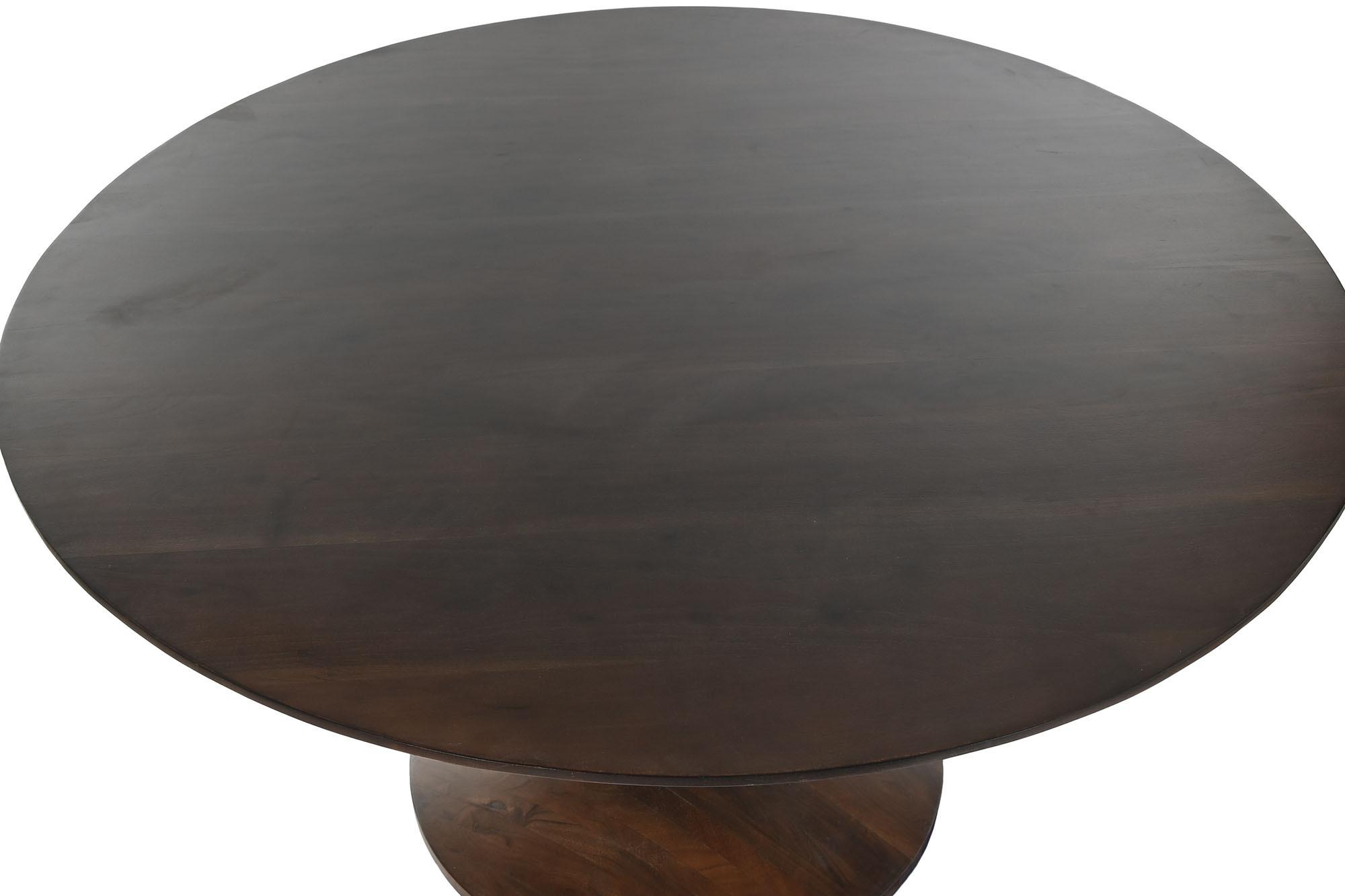 Product photograph of Acacia Wood 6 Seater Round Pedestal Dining Table from Choice Furniture Superstore.