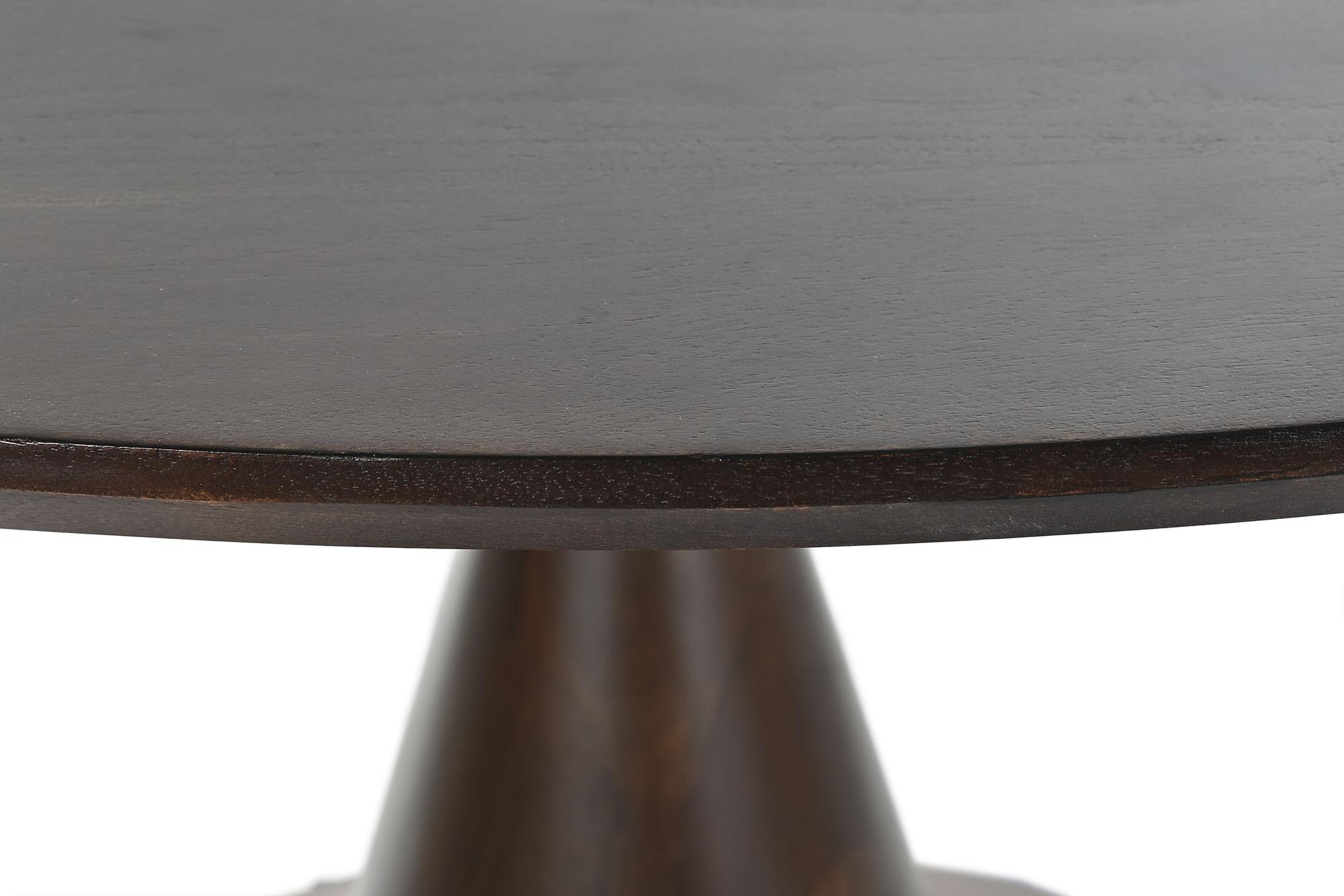 Product photograph of Acacia Wood 6 Seater Round Pedestal Dining Table from Choice Furniture Superstore.