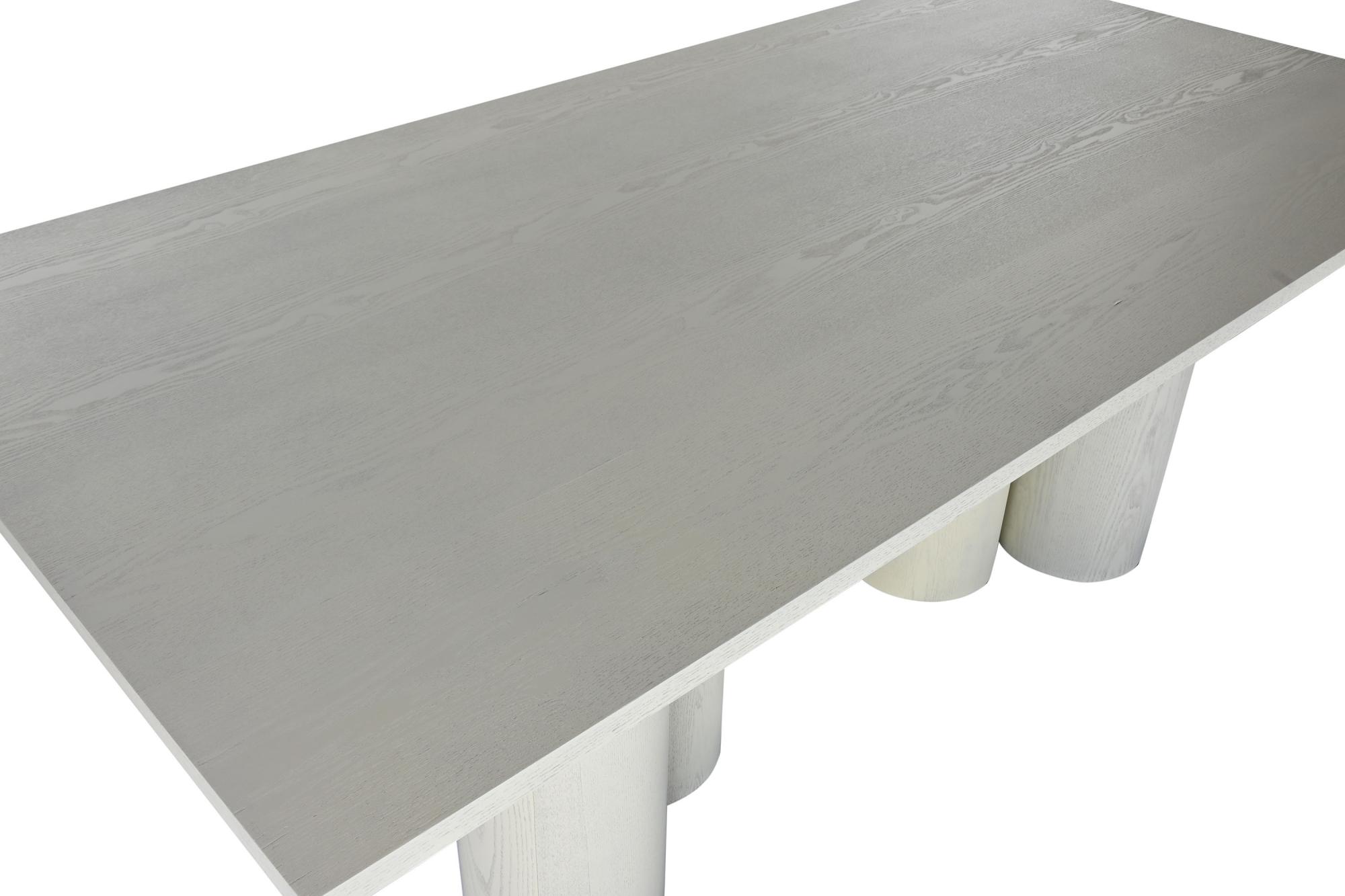 Product photograph of Modern White Wood 8 Seater Double Pedestal Dining Table from Choice Furniture Superstore.