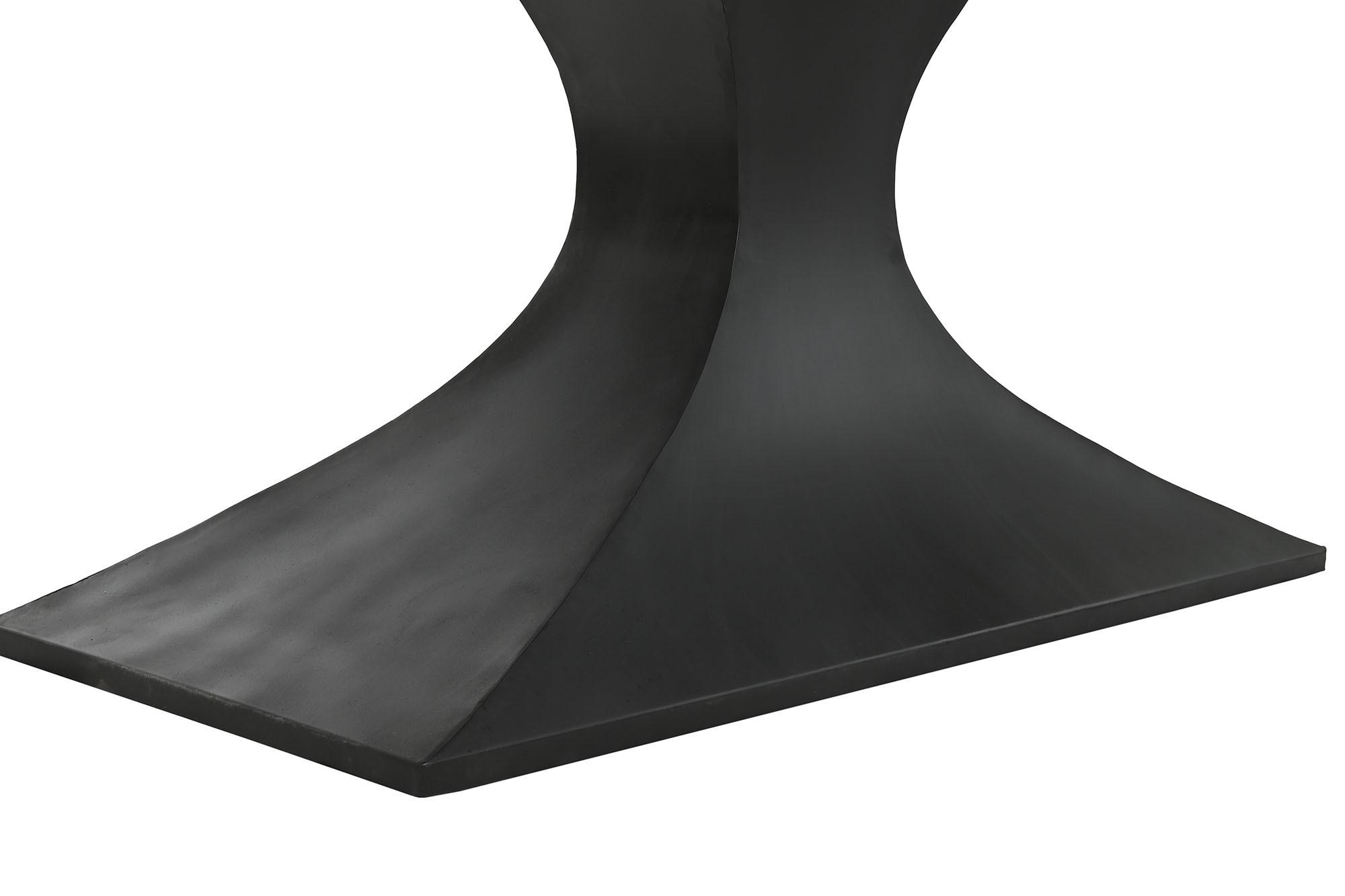 Product photograph of Black Marble 8 Seater Pedestal Dining Table from Choice Furniture Superstore.