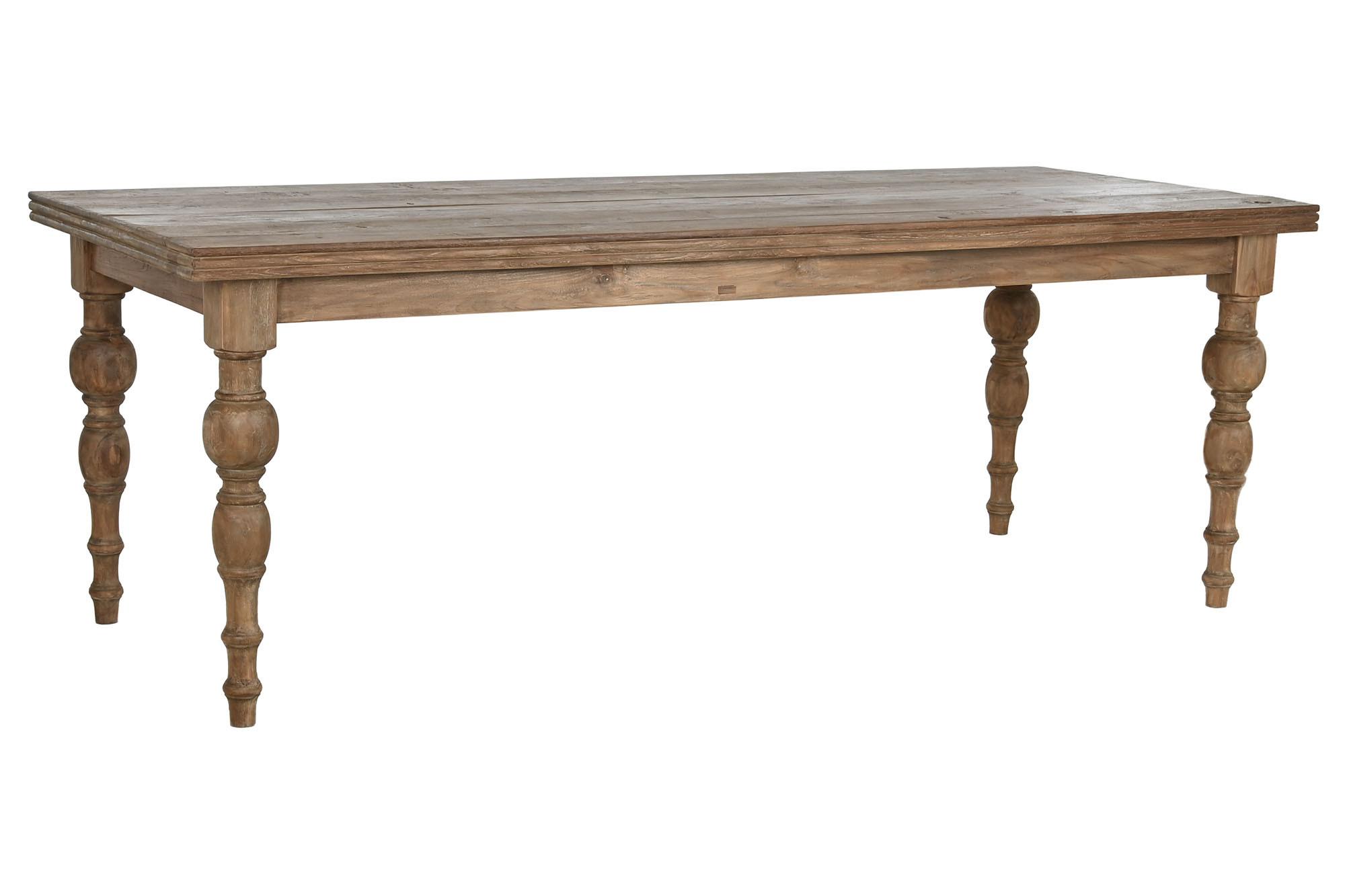 Product photograph of Reciclada Natural 8 Seater Dining Table With Torneado Legs from Choice Furniture Superstore.