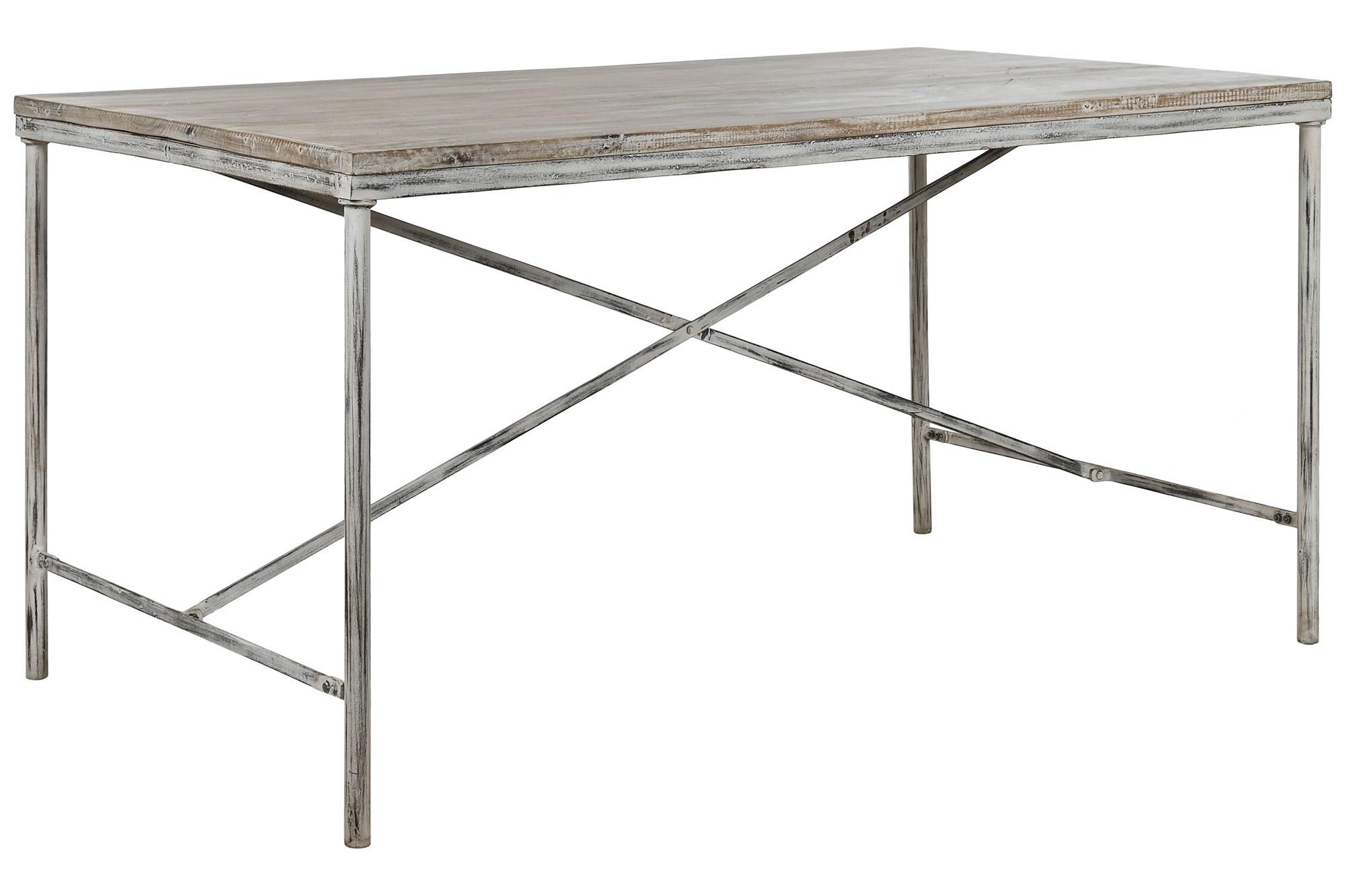 Product photograph of Decape White Mango Wood 8 Seater Dining Table from Choice Furniture Superstore.