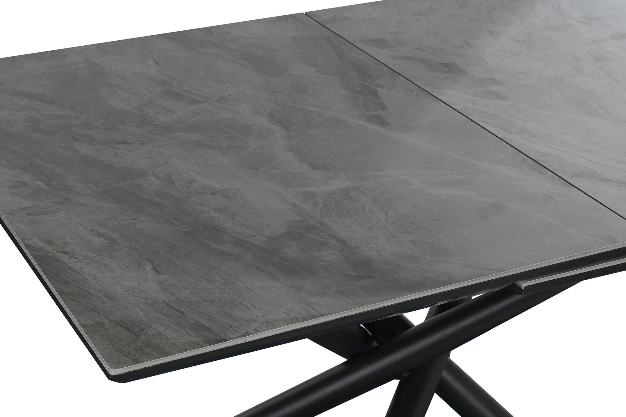 Product photograph of Modern Grey Ceramic 6-8 Seater Extending Dining Table from Choice Furniture Superstore.