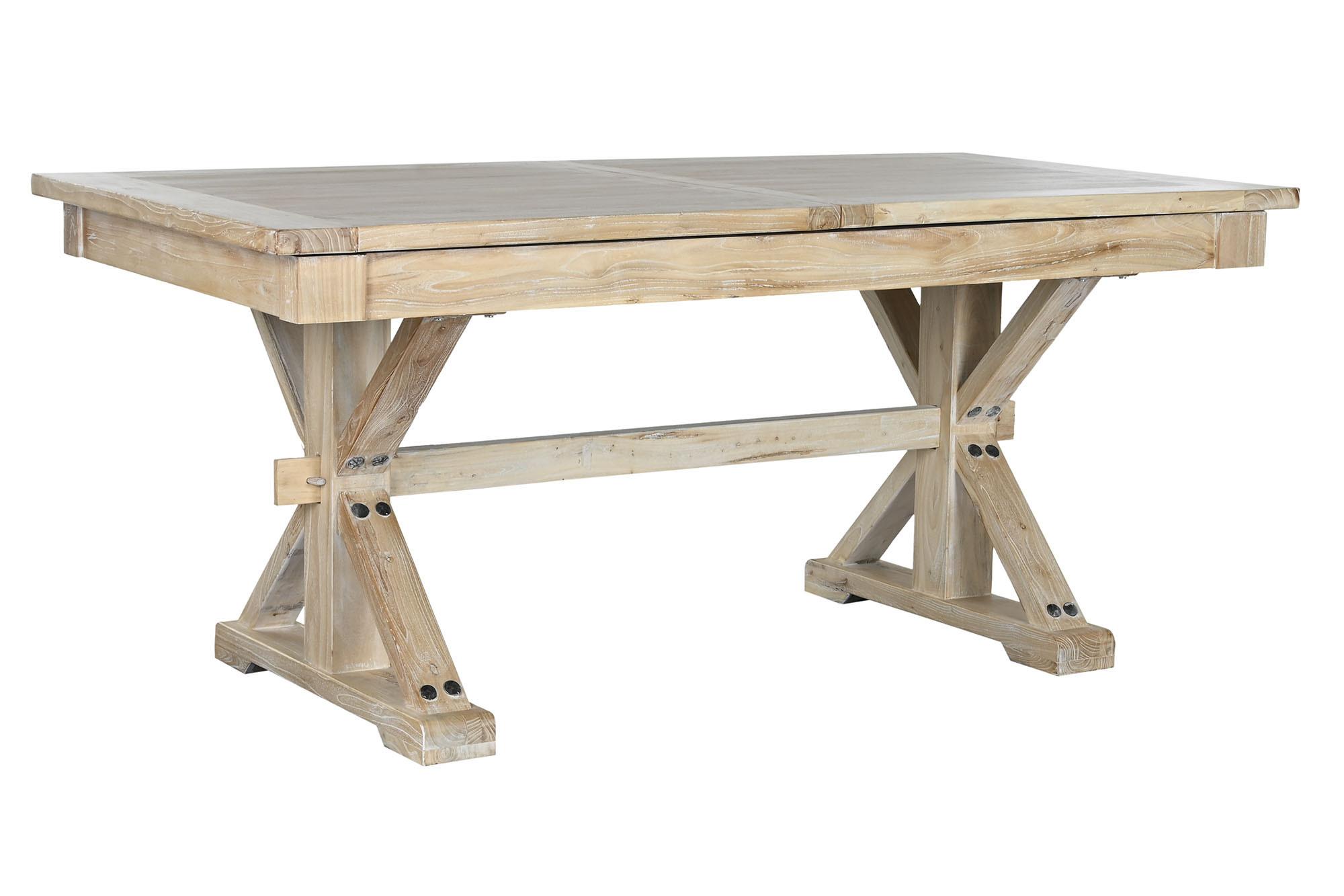 Product photograph of Balinese Wooden 6-8 Seater Extending Dining Table from Choice Furniture Superstore.