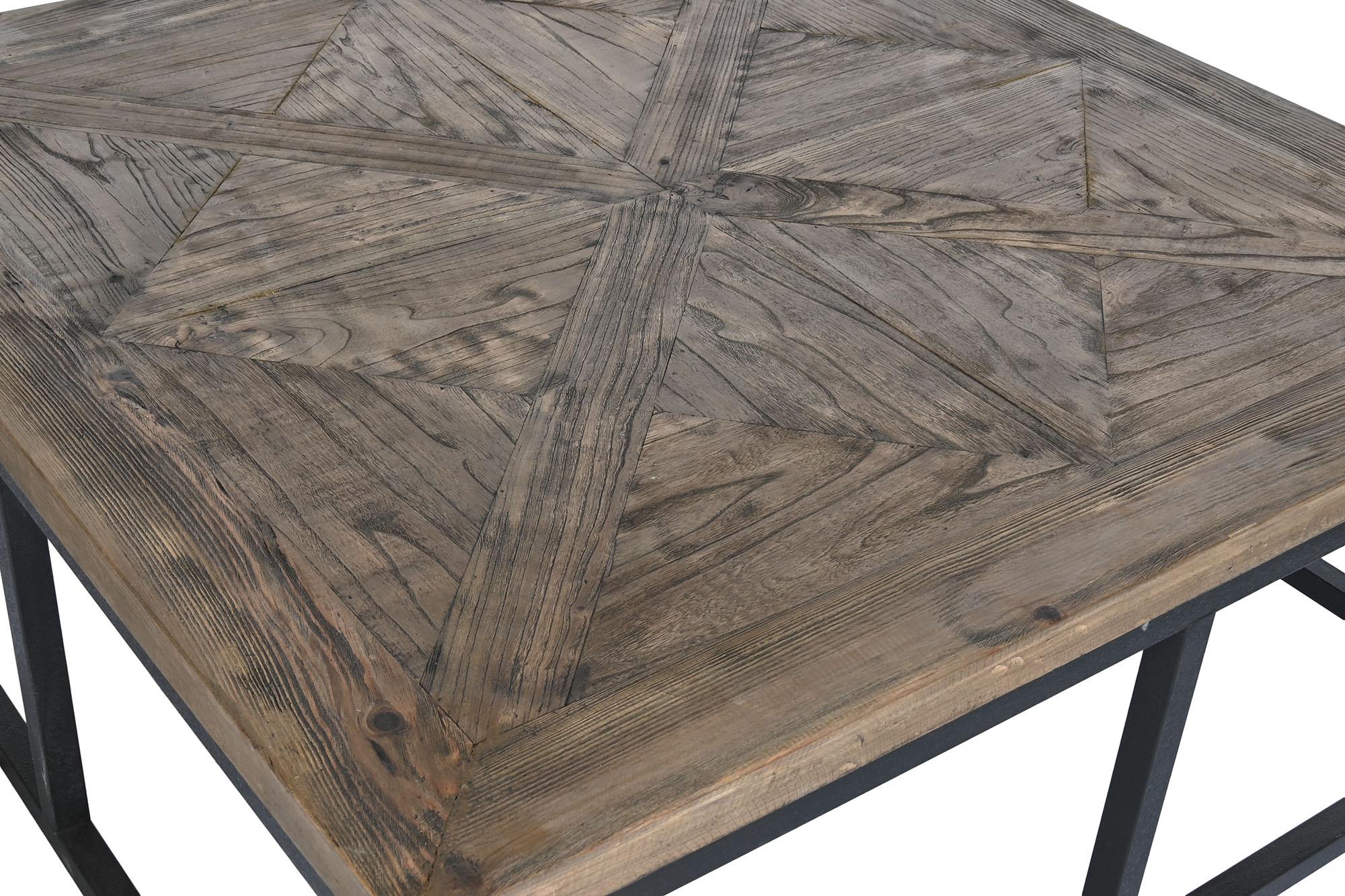 Product photograph of Shabby Wooden Square Coffee Table from Choice Furniture Superstore.