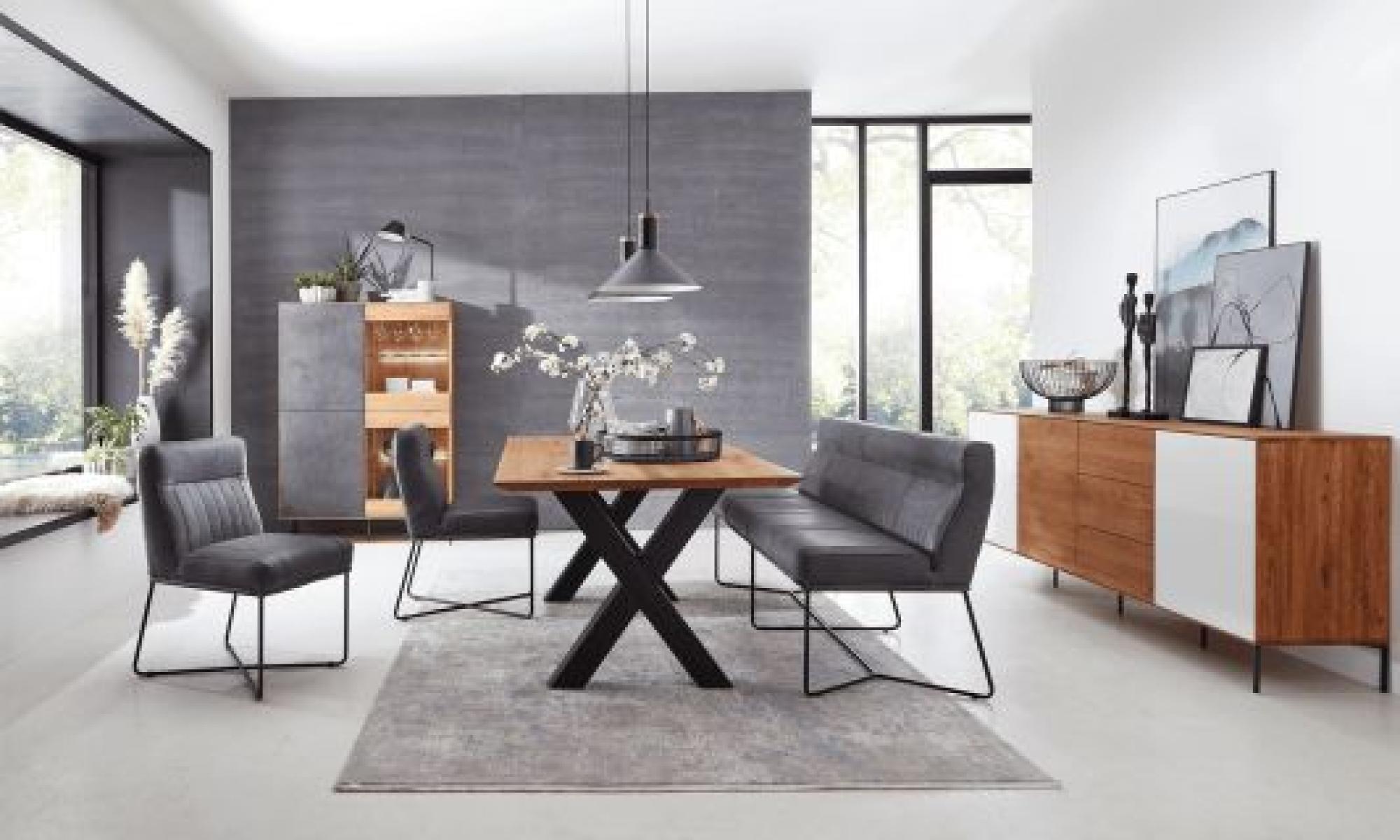 Product photograph of Florin Oak Dining Table Type T - Variation Available from Choice Furniture Superstore.