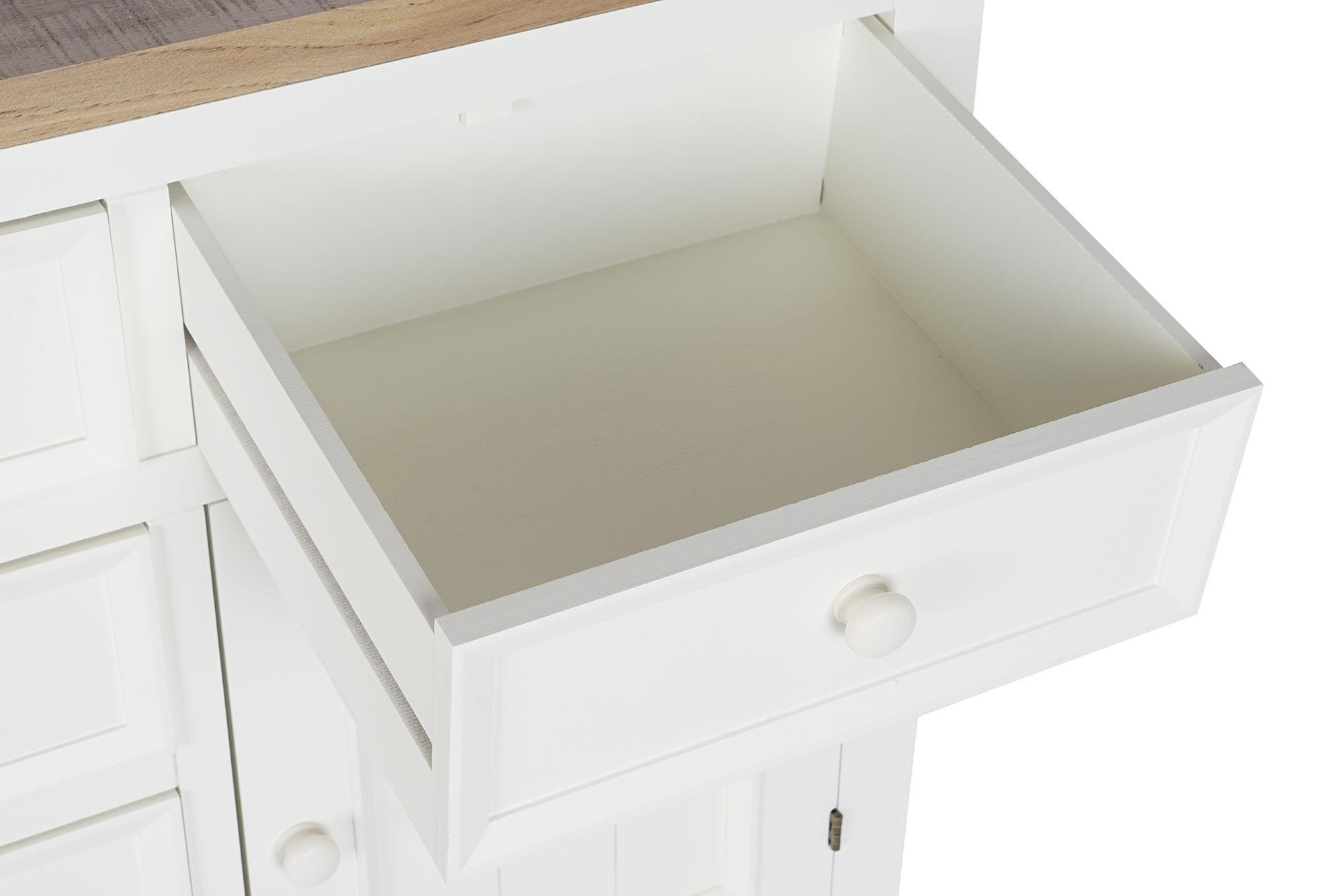 Product photograph of Portsmouth White Painted 2 Door Medium Sideboard from Choice Furniture Superstore.